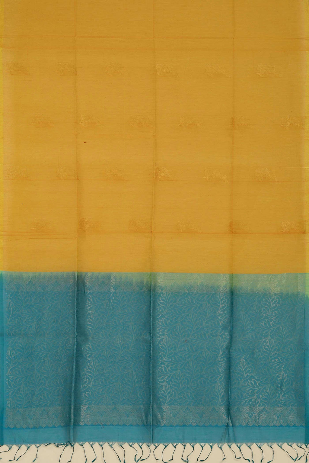 Yellow Silk Cotton Saree