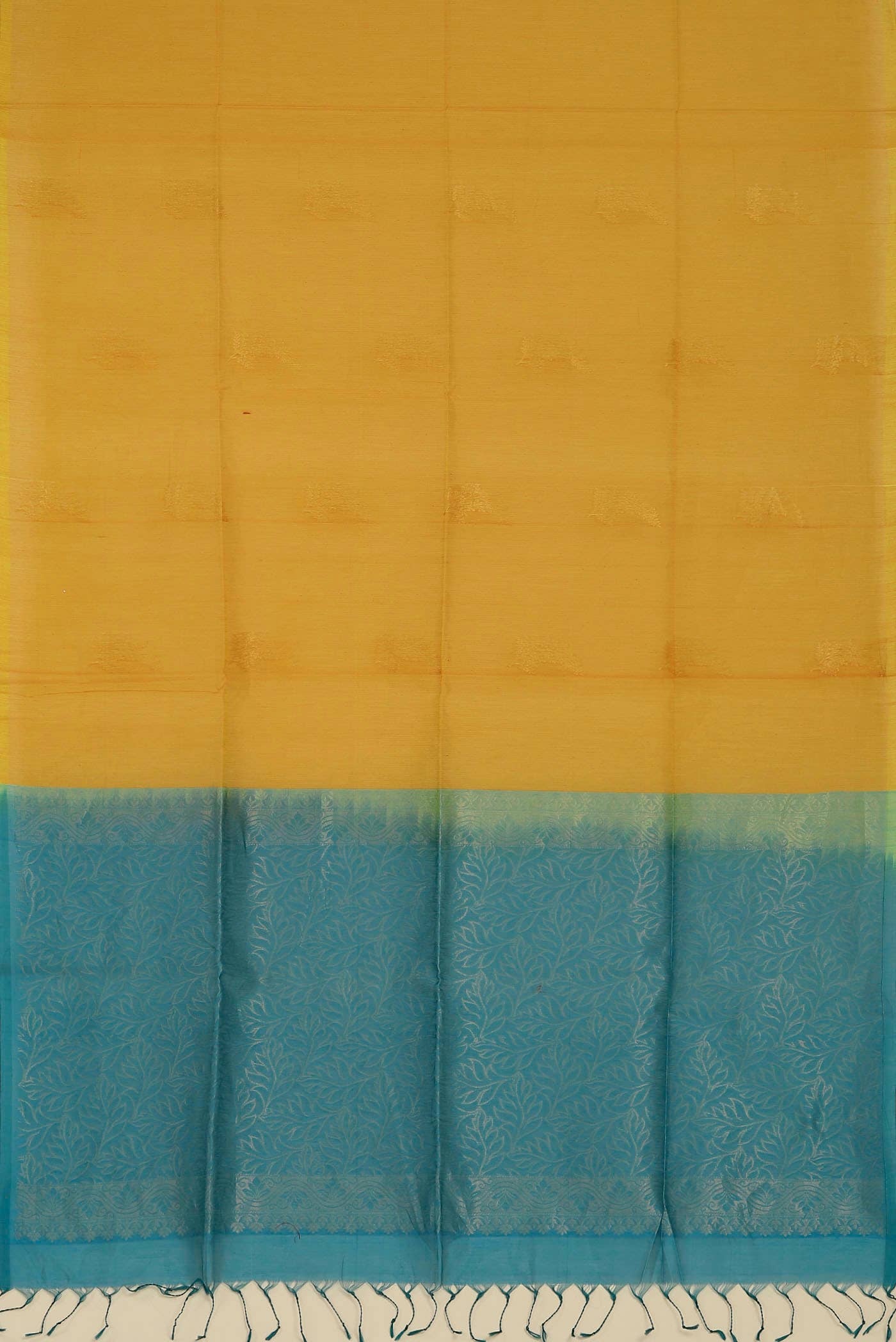 Yellow Silk Cotton Saree