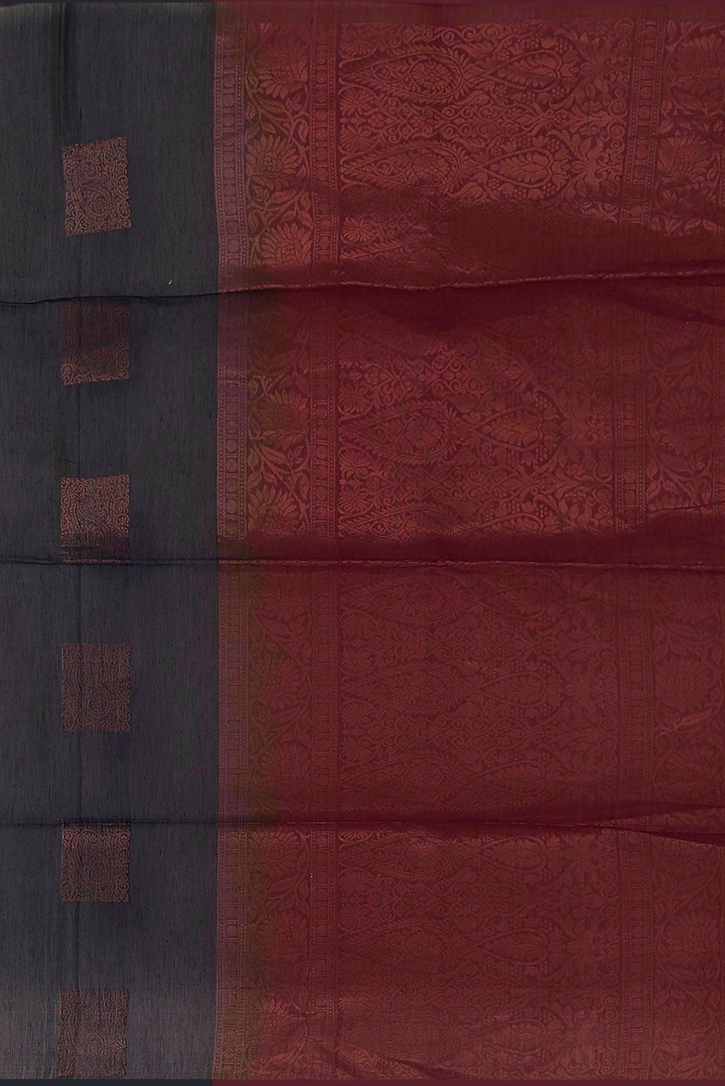 Navy Blue Silk Cotton Saree