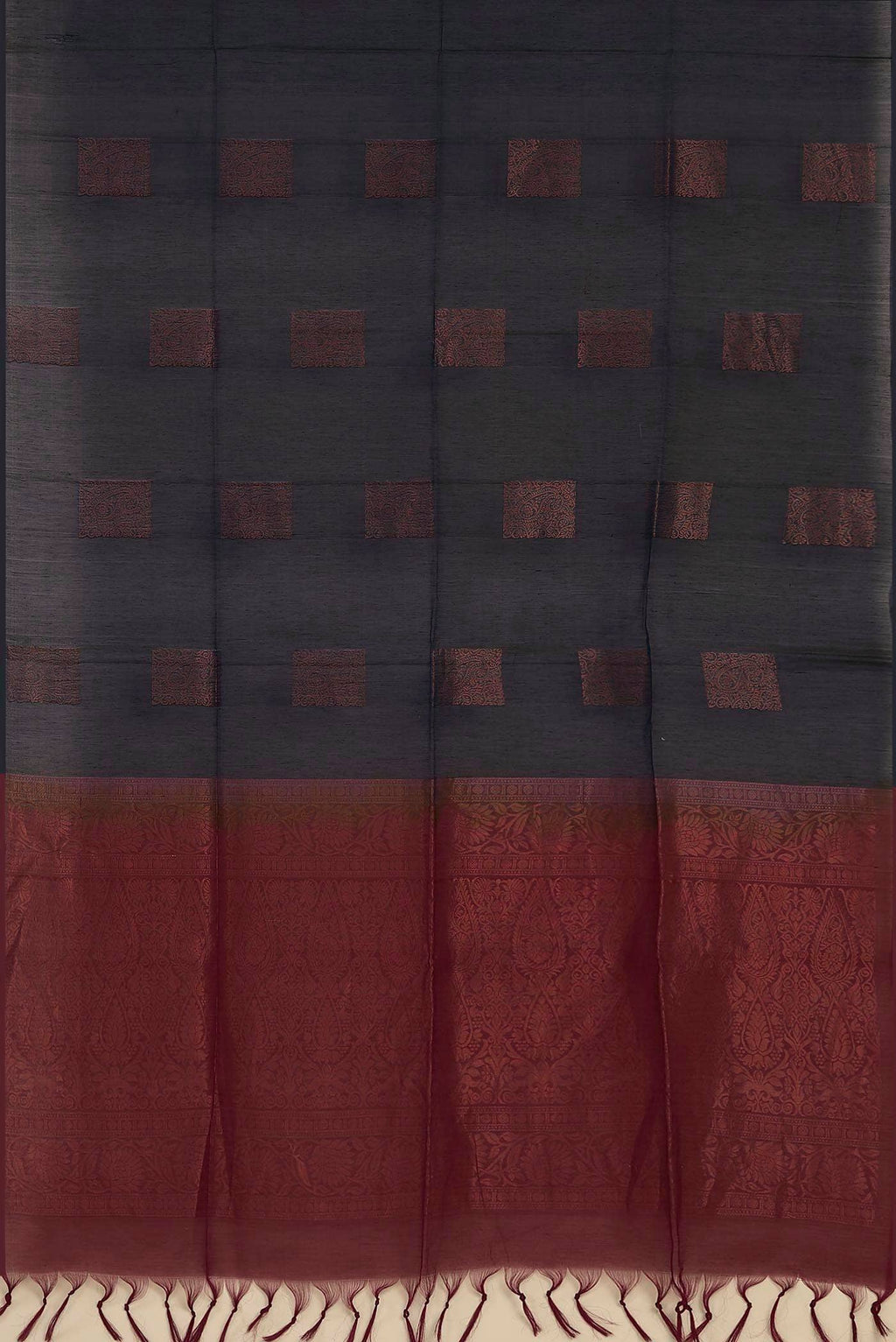 Navy Blue Silk Cotton Saree