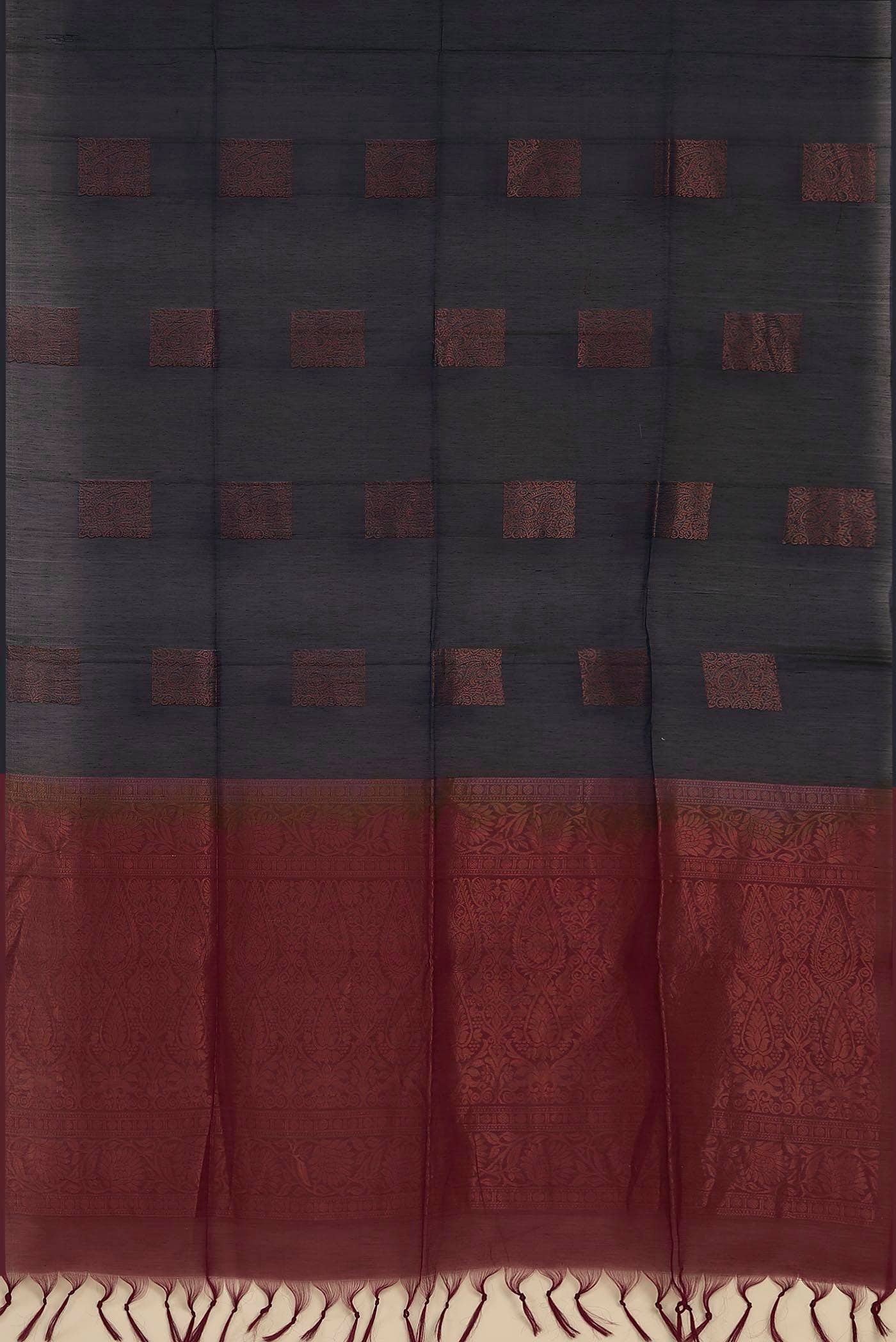 Navy Blue Silk Cotton Saree