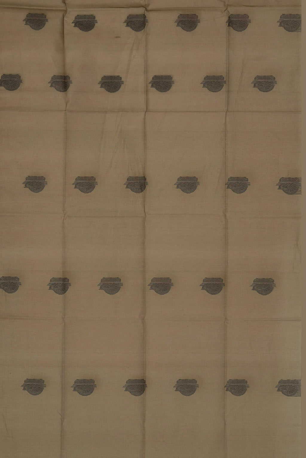 Beige Silk Cotton Saree
