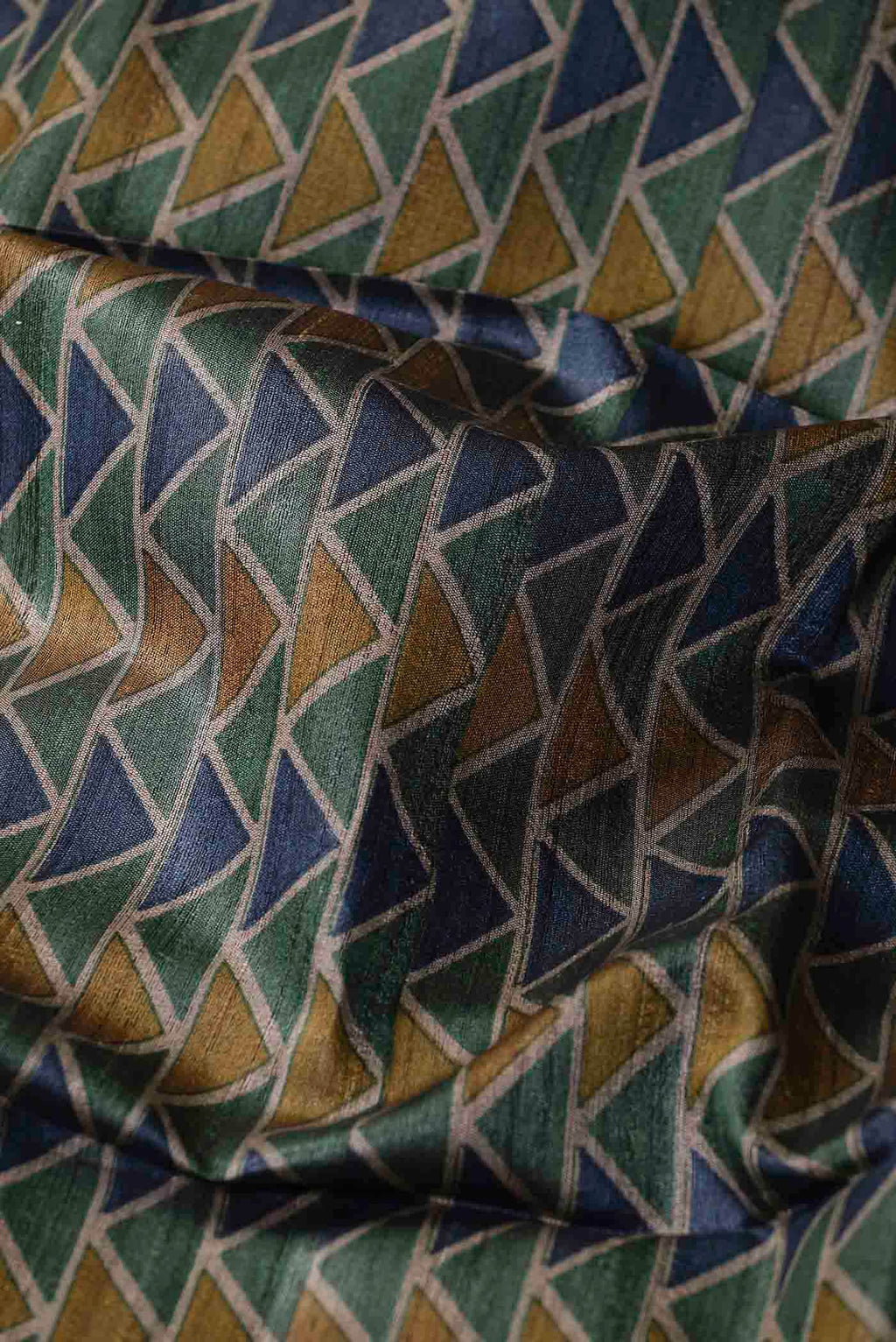 Green Bhagalpuri Tussar Silk Saree