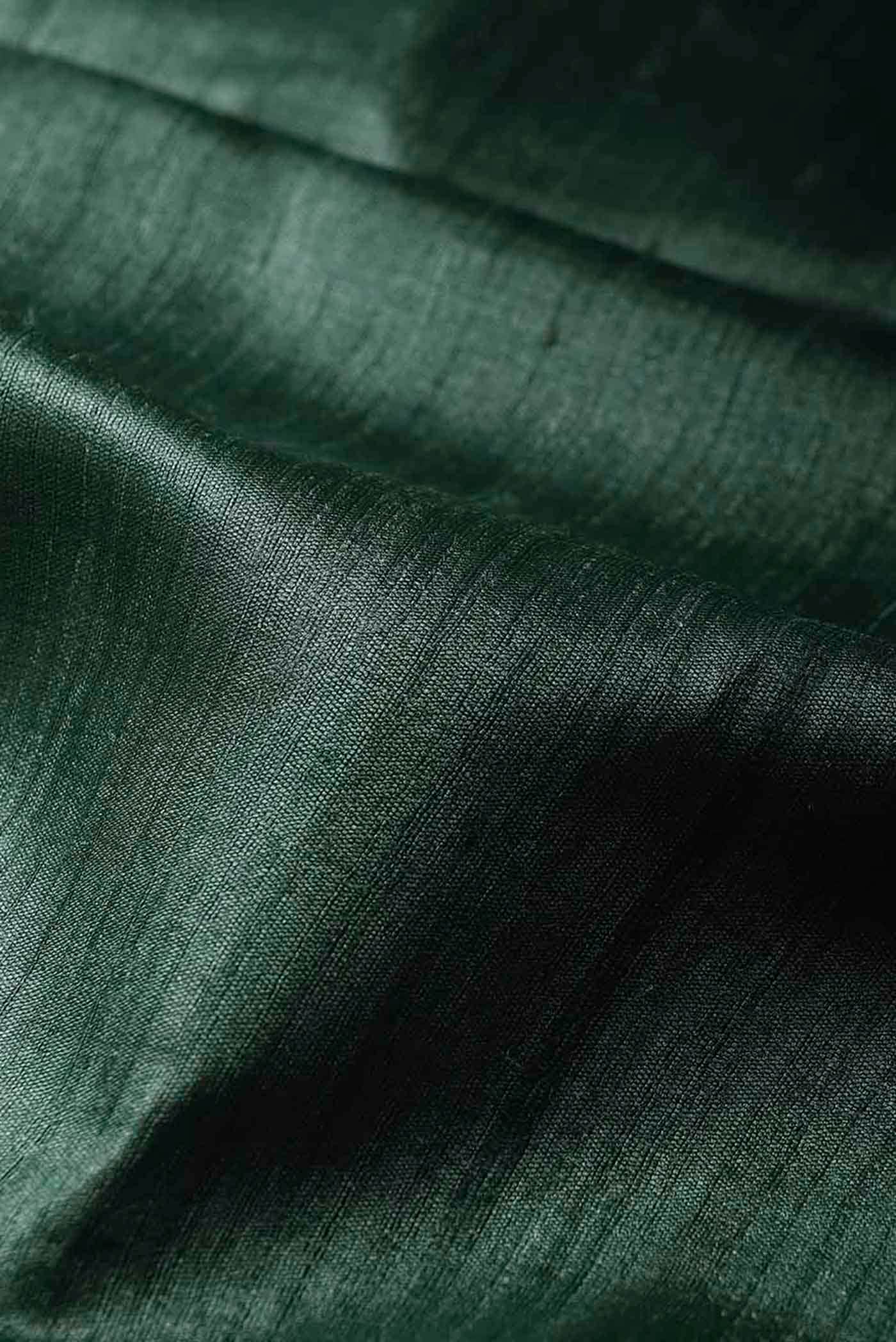 Green Bhagalpuri Tussar Silk Saree