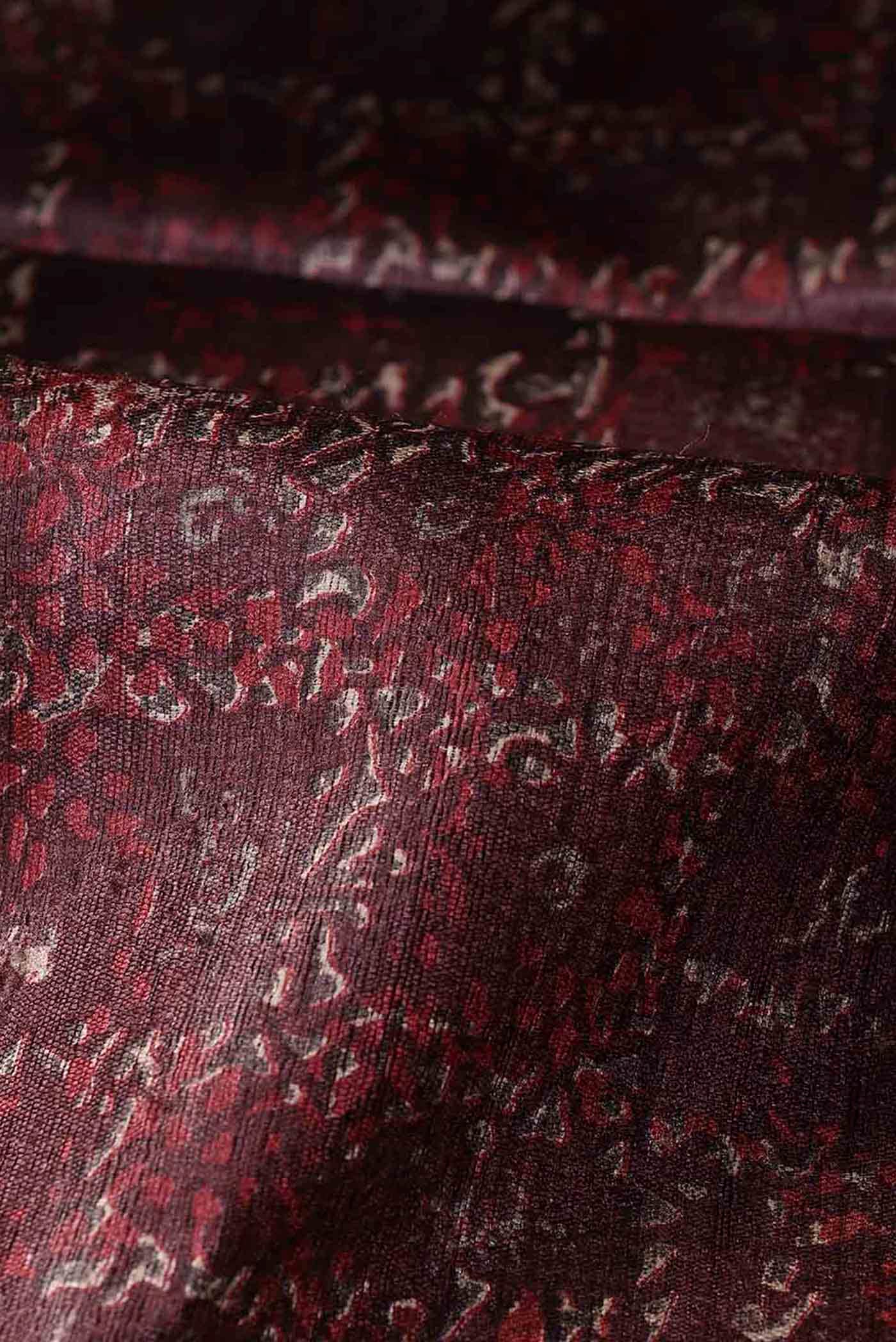 Brown Bhagalpuri Tussar Silk Saree