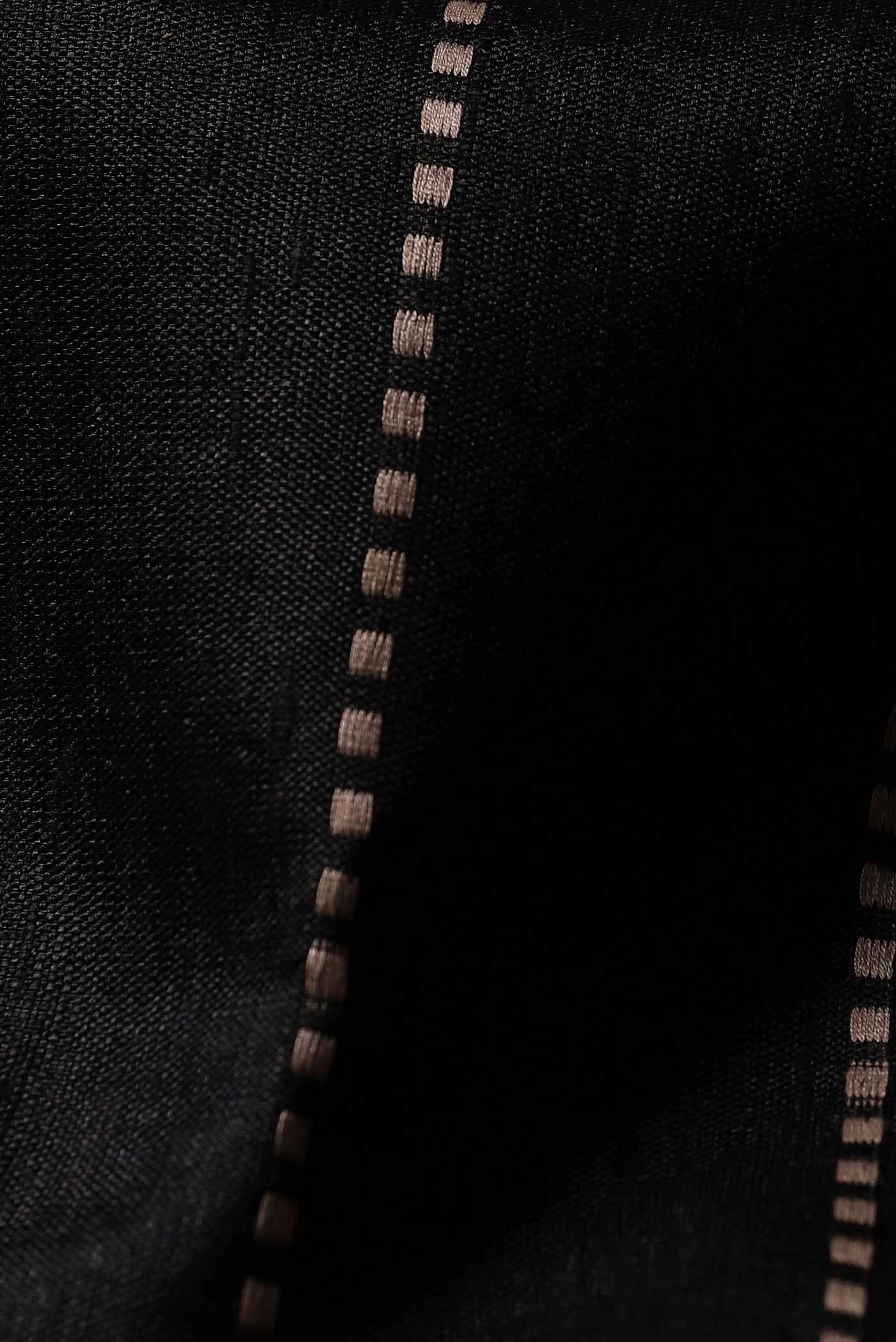 Black Bhagalpuri Tussar Silk Saree