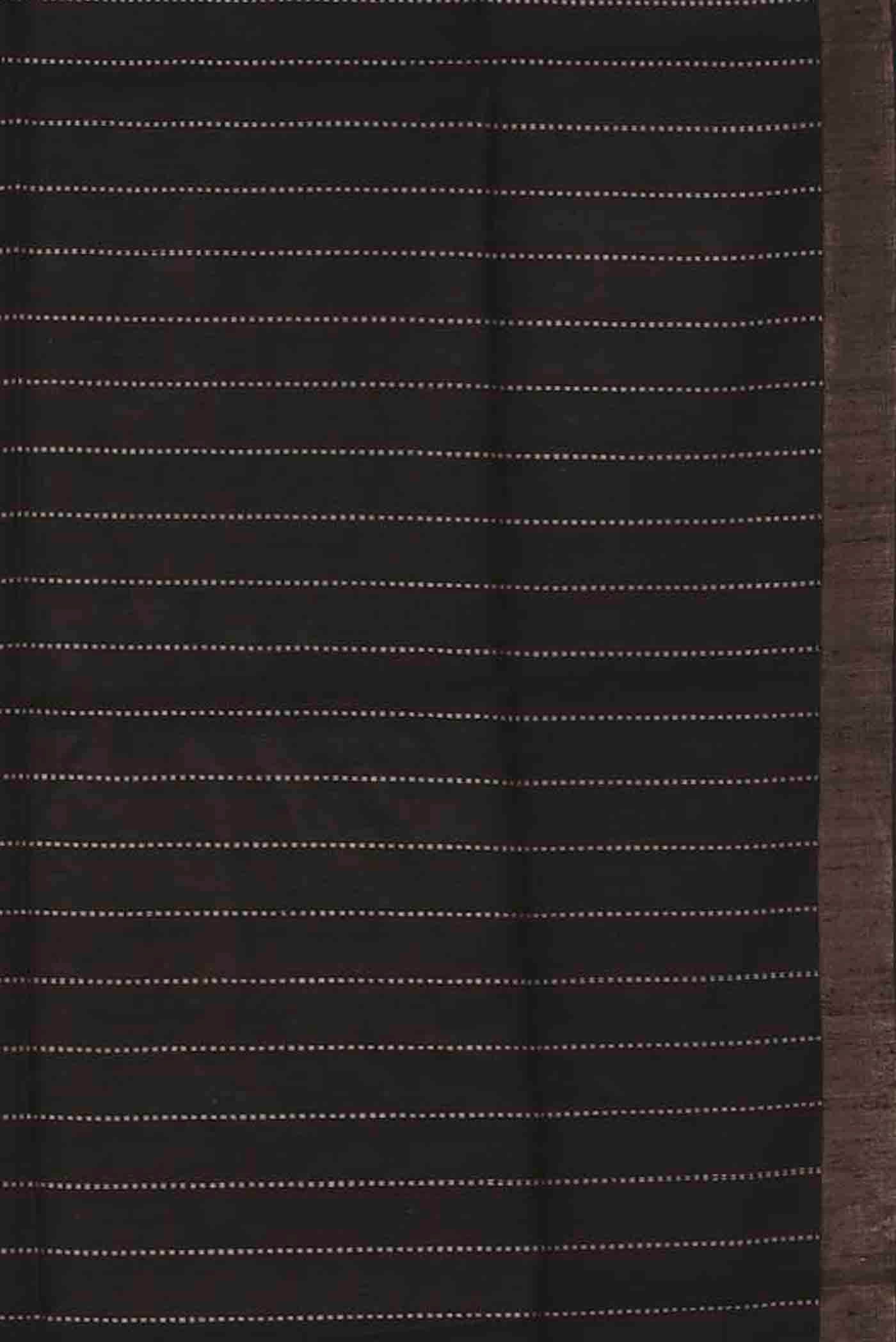 Black Tussar Silk Saree