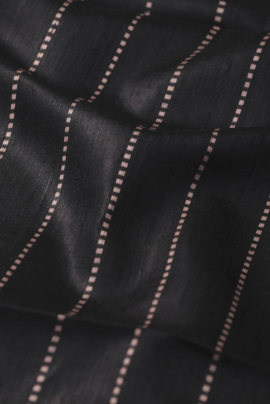 Black Tussar Silk Saree