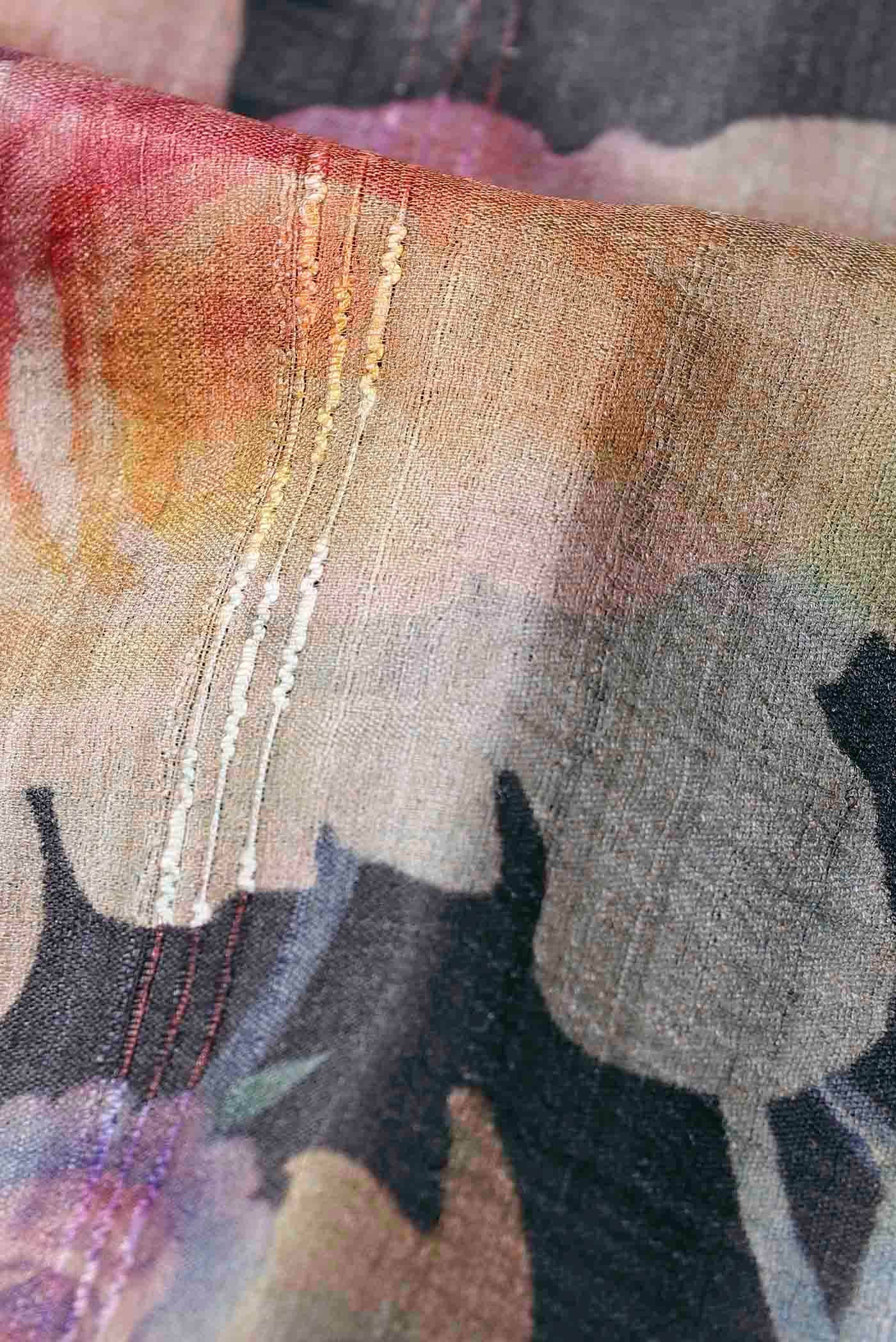 Black Tussar Silk Saree