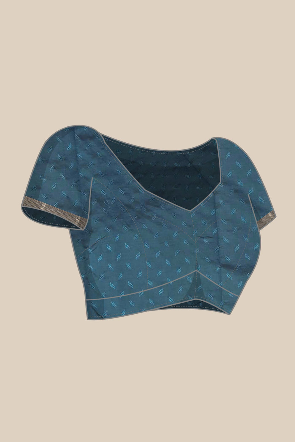 Blue Blended Bangalore Silk Saree