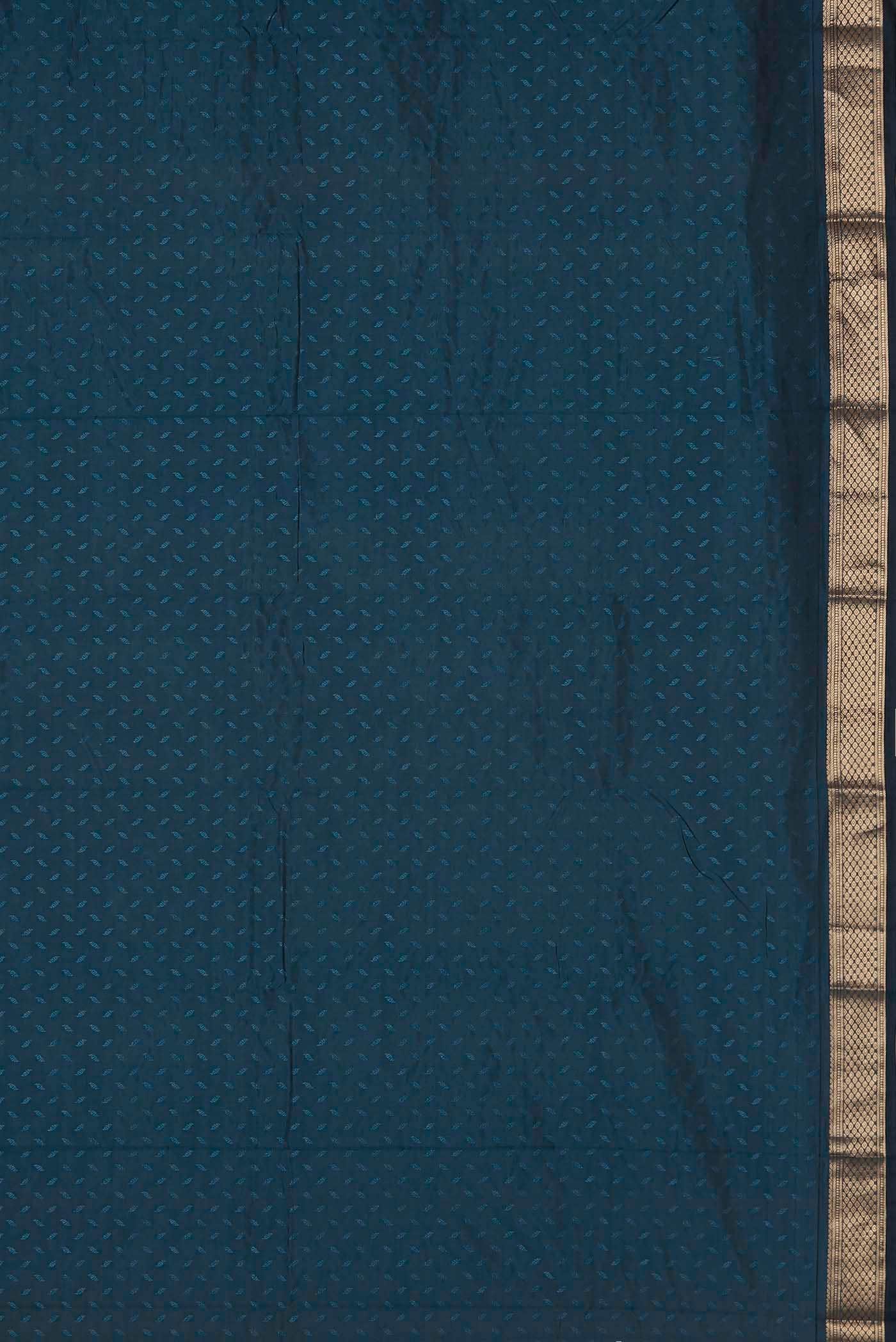 Blue Blended Bangalore Silk Saree