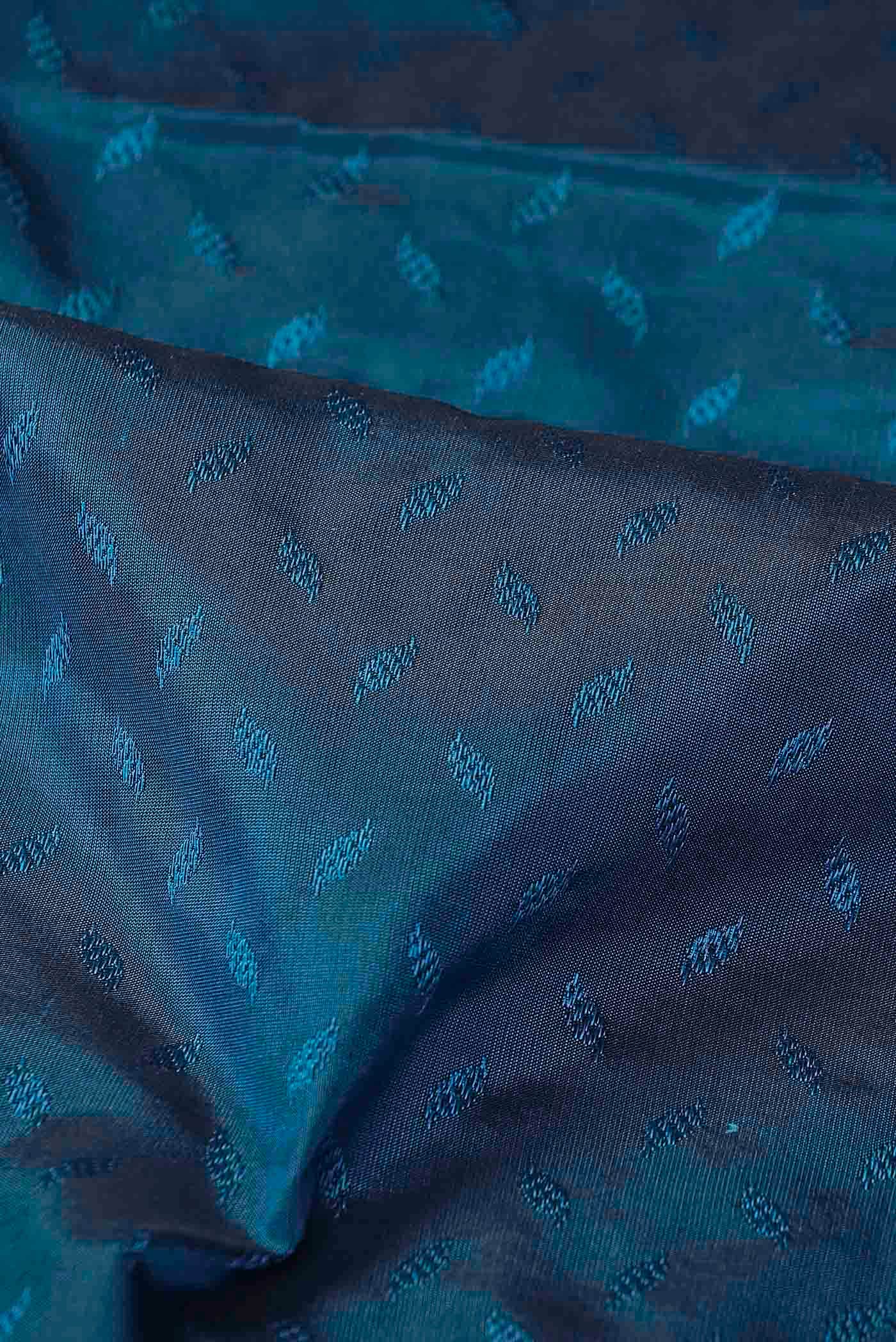 Blue Blended Bangalore Silk Saree
