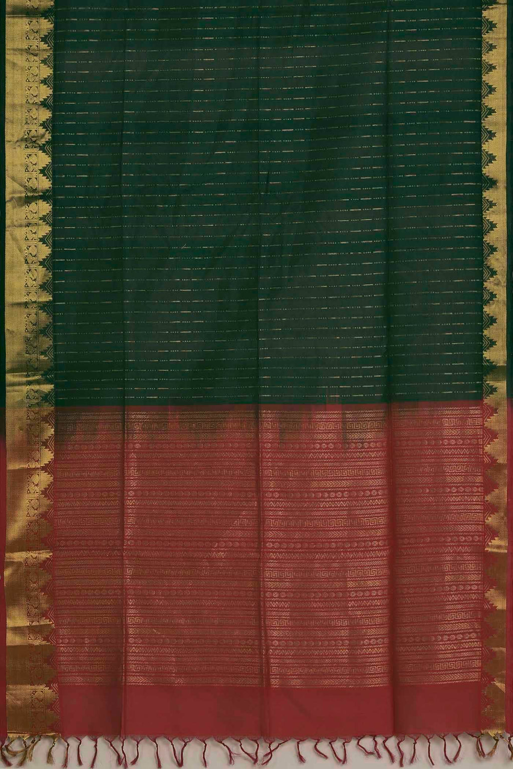 Green Silk Cotton Saree
