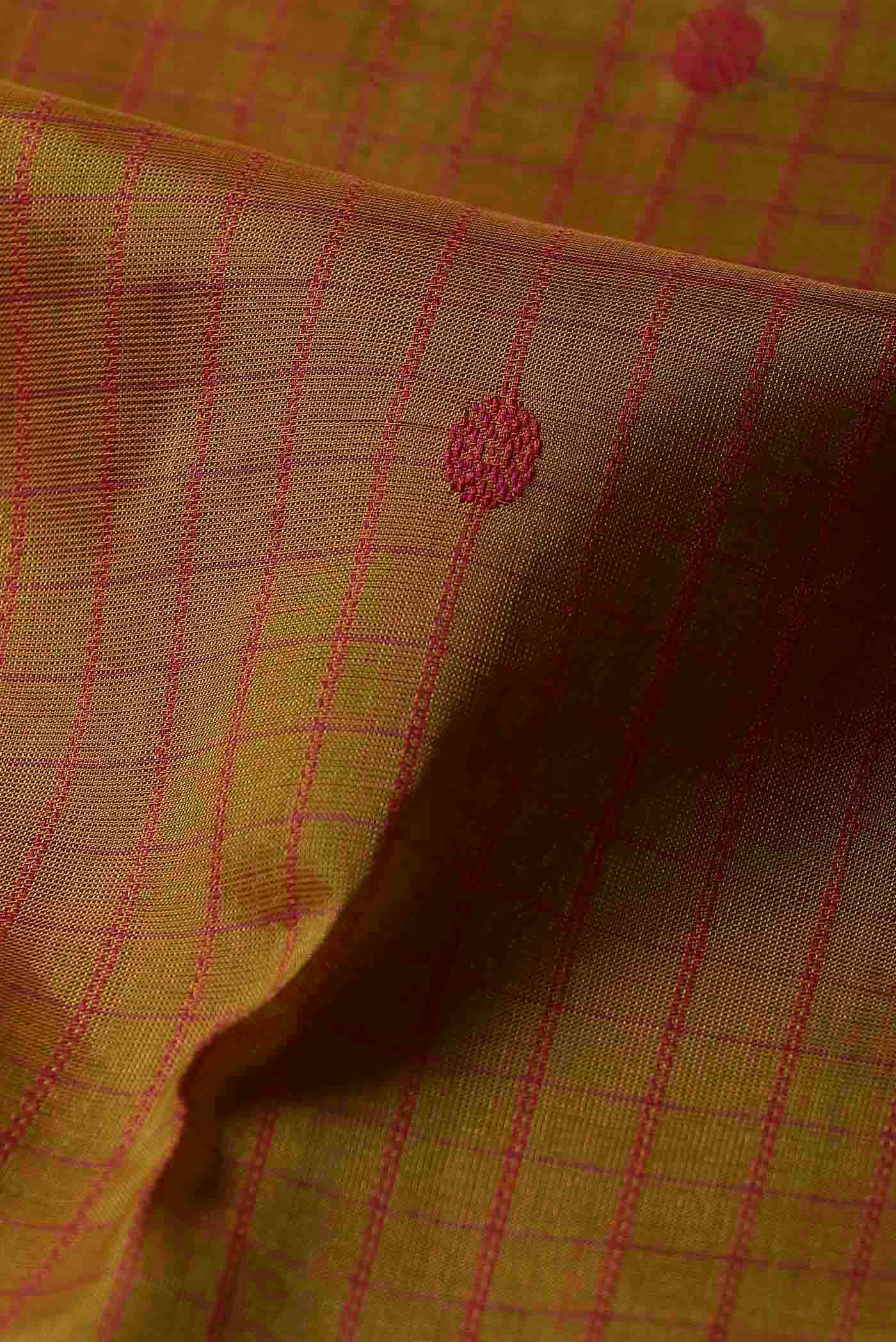 Mustard Silk Cotton Saree