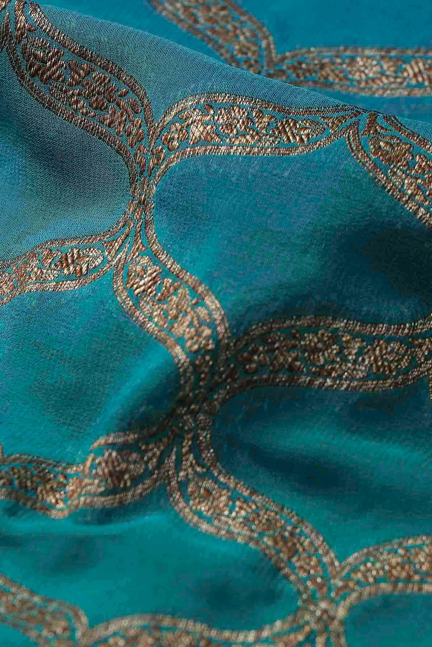 Green Banarasi Georgette Saree