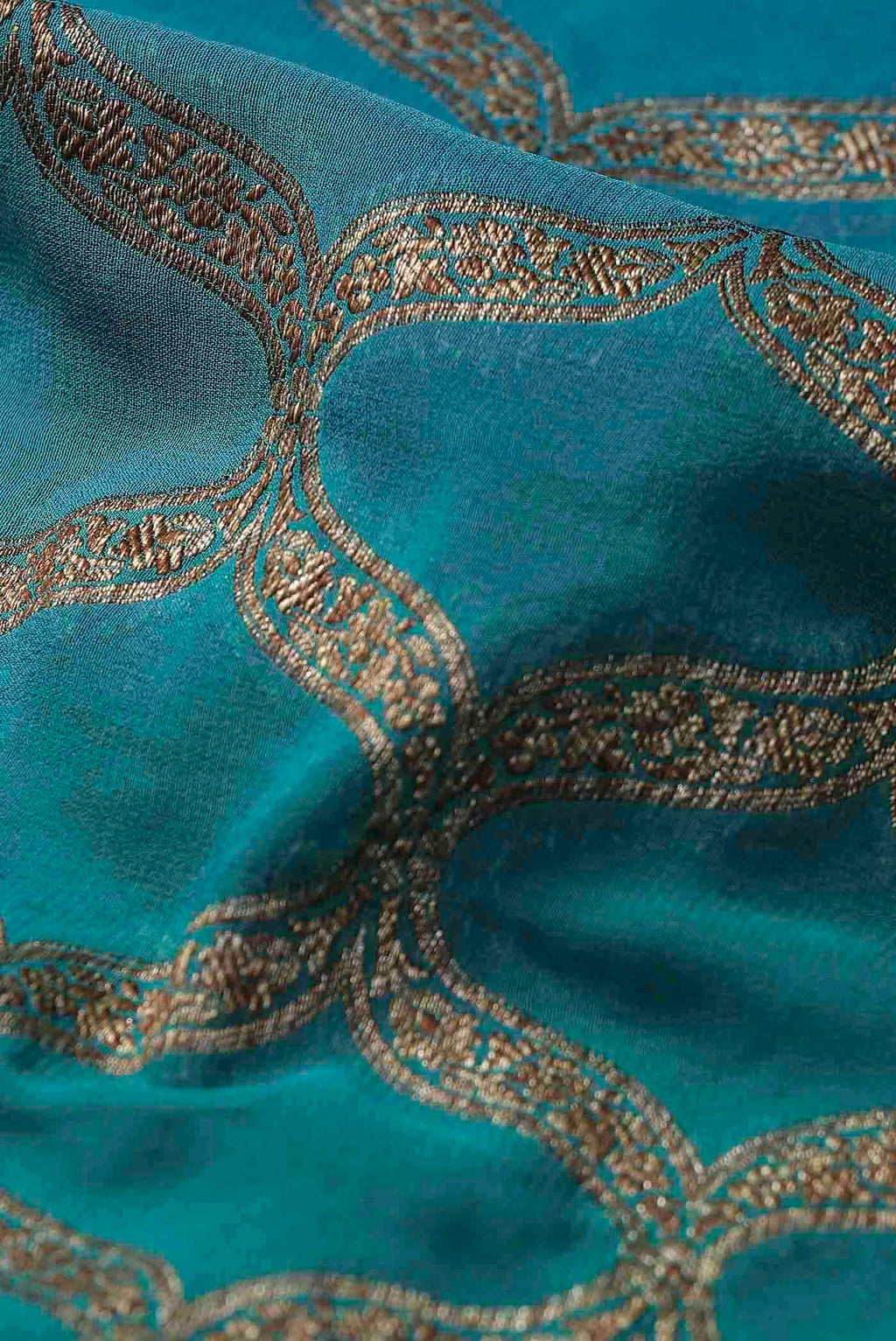 Green Banarasi Georgette Saree