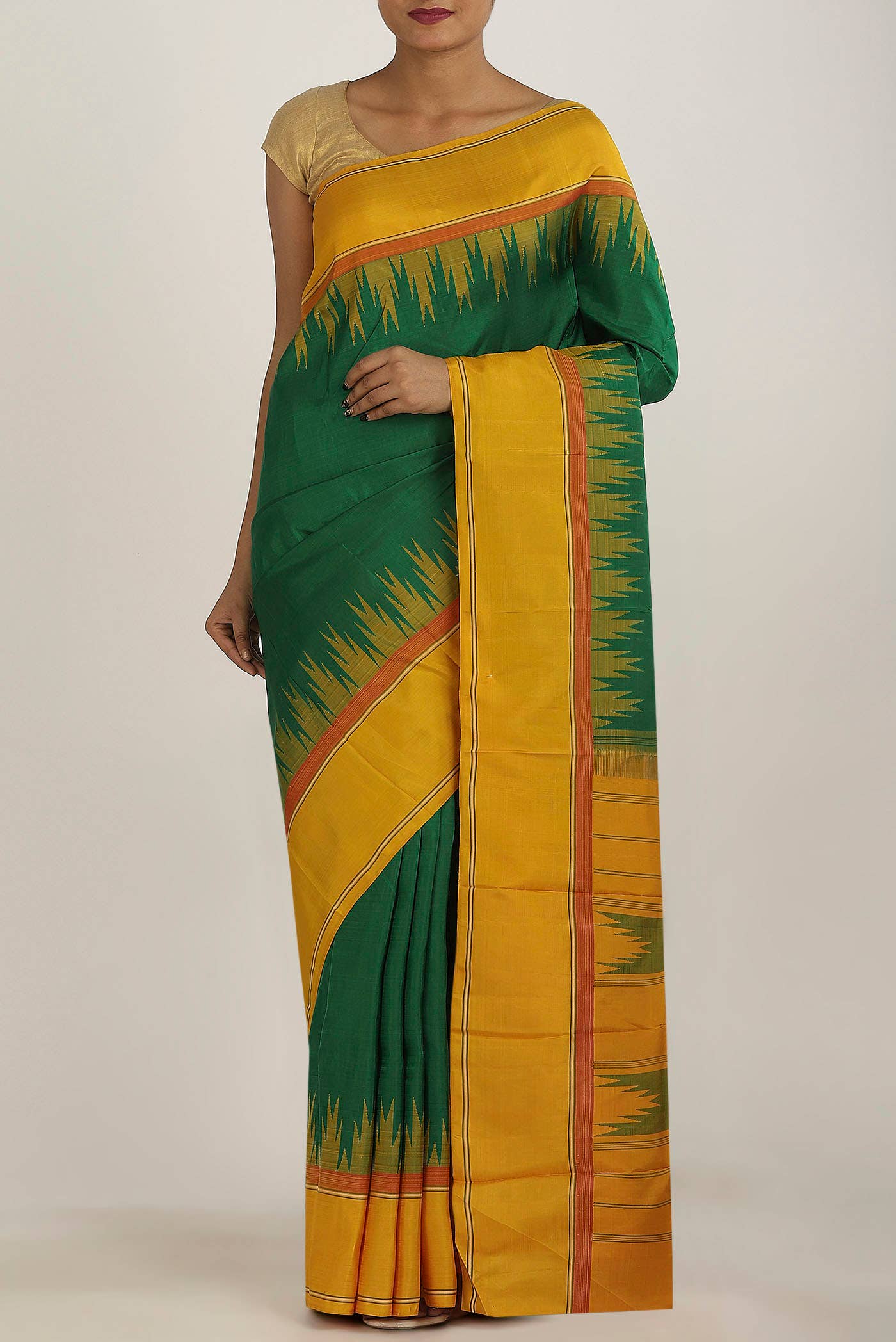 Green Kanchipuram Silk Saree
