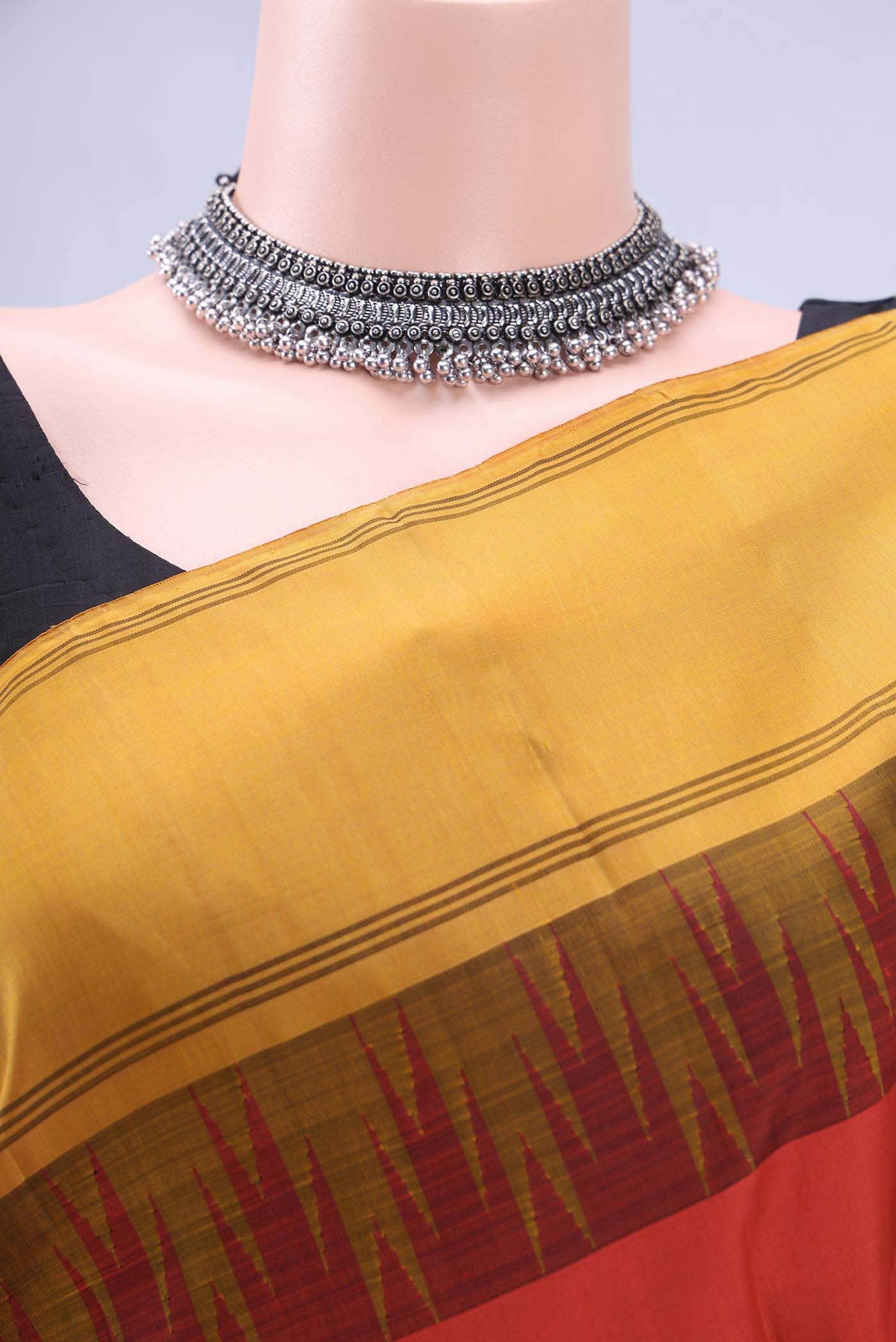 Imperial Red Kanchipuram Silk Saree