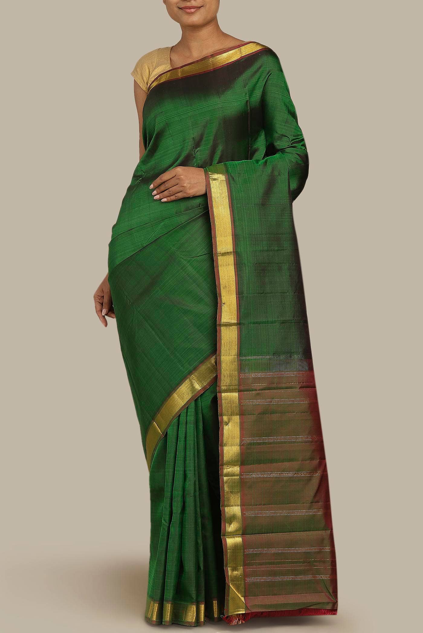 Green Kanchipuram Silk Saree