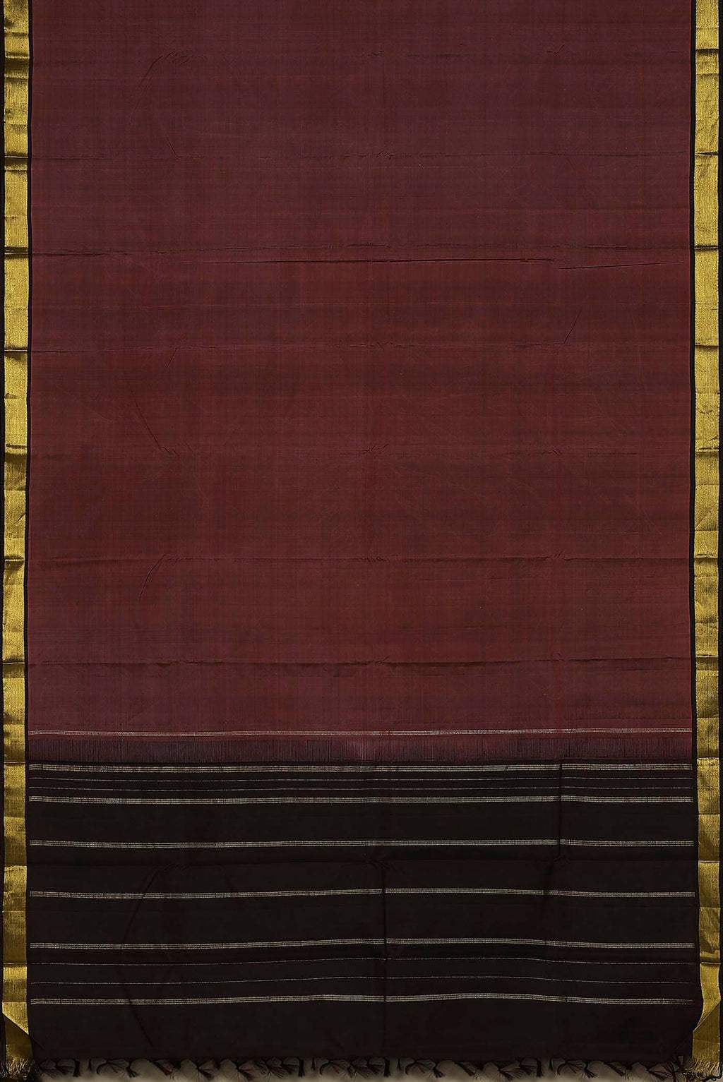 Maroon Kanchipuram Silk Saree