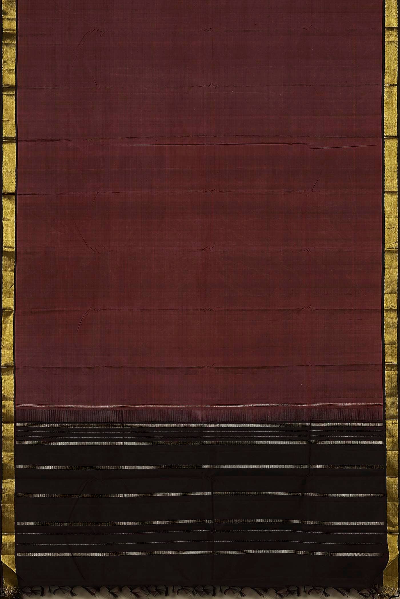 Maroon Kanchipuram Silk Saree