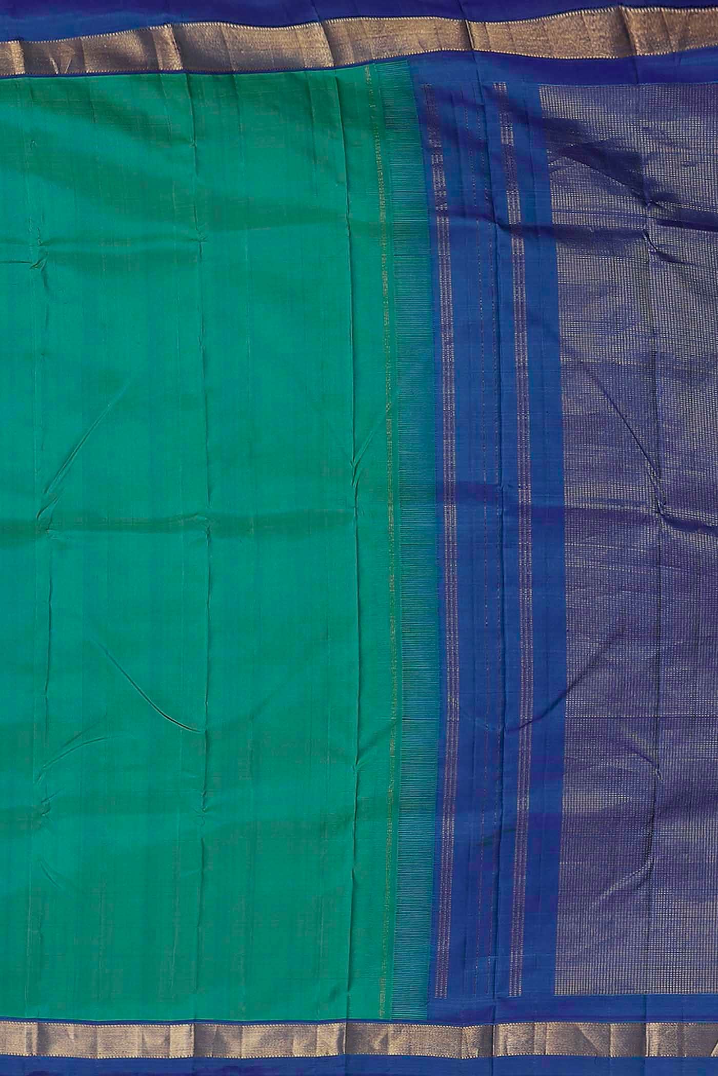 Blue Kanchipuram Silk Saree