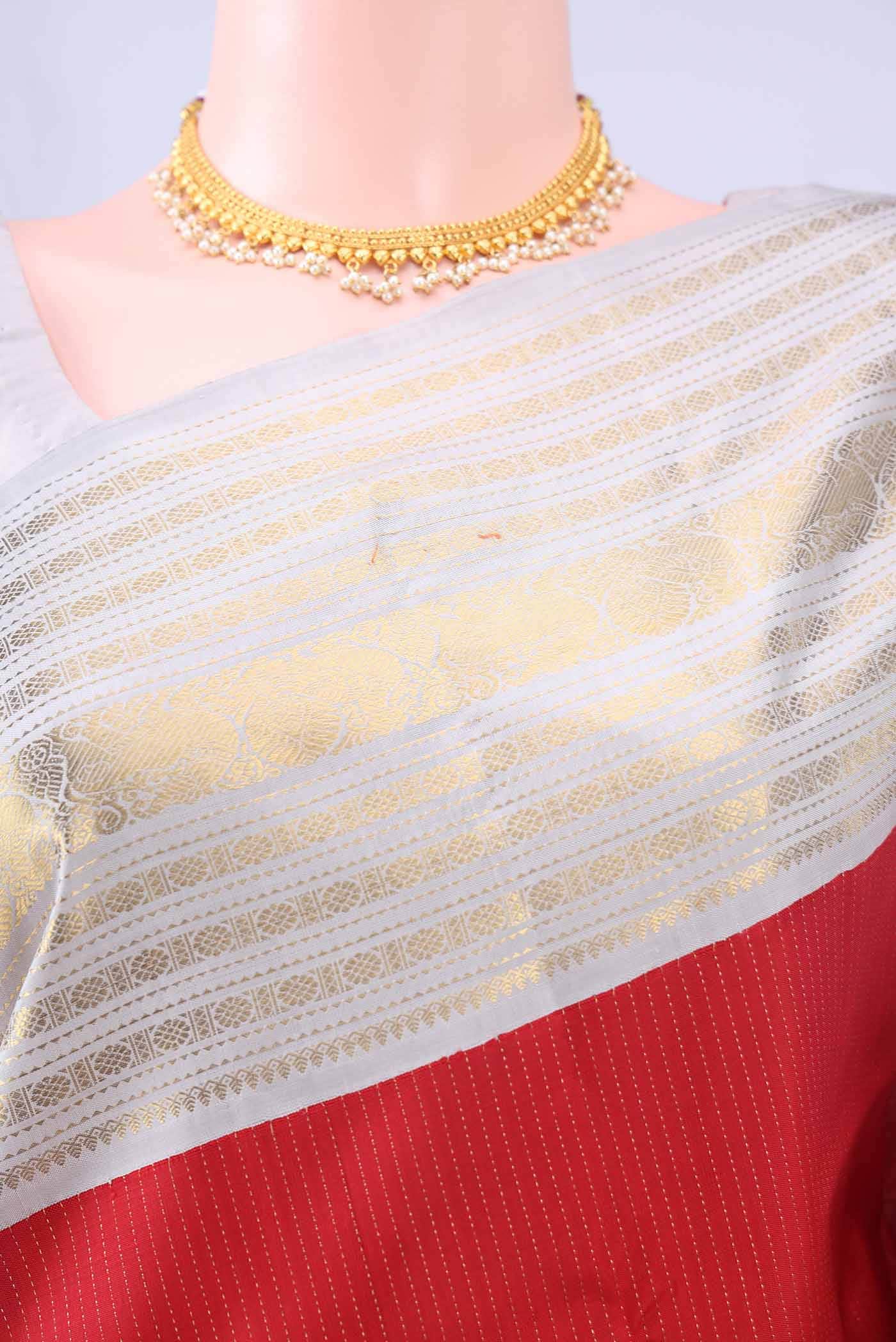 Red Kanchipuram Silk Saree