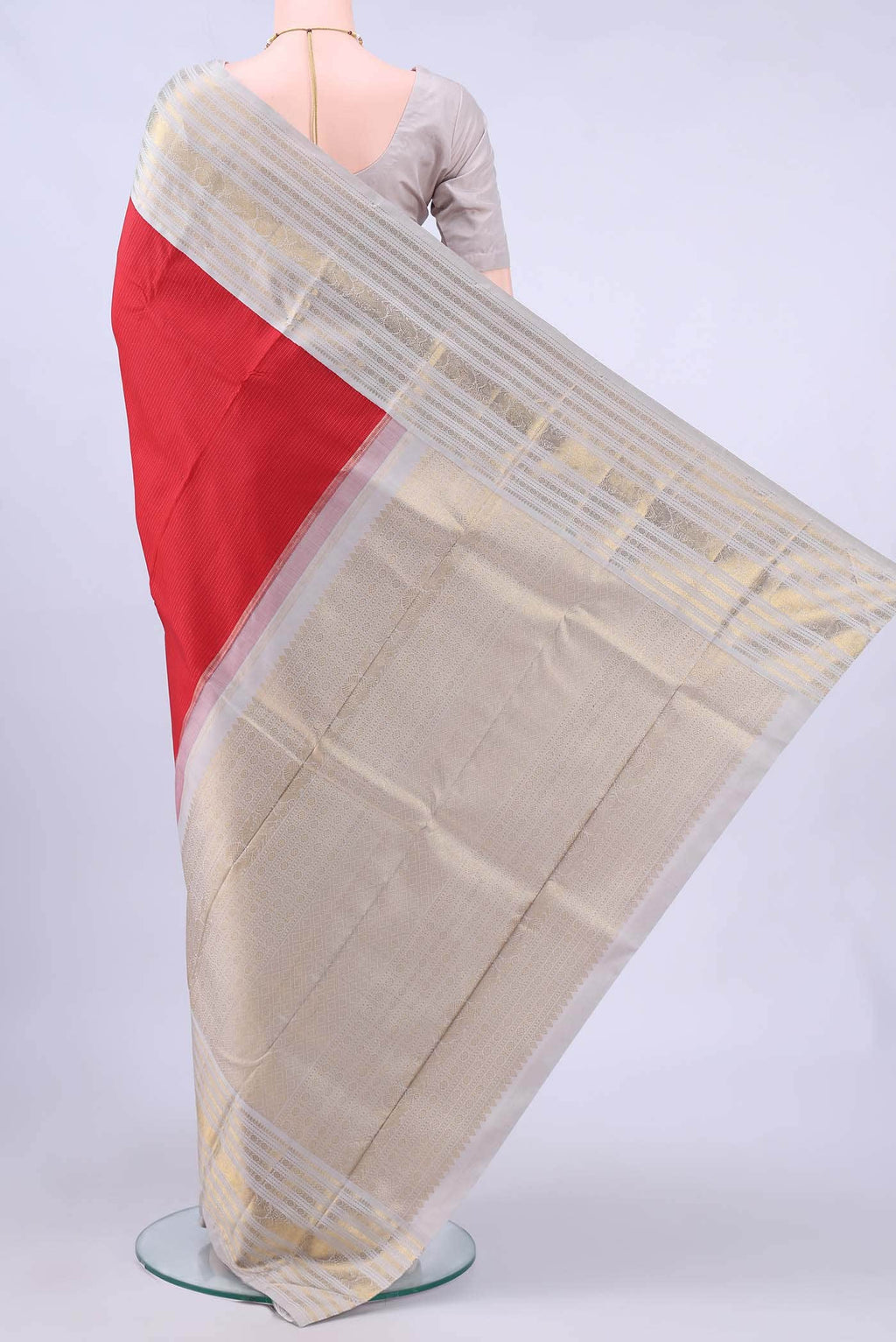 Red Kanchipuram Silk Saree
