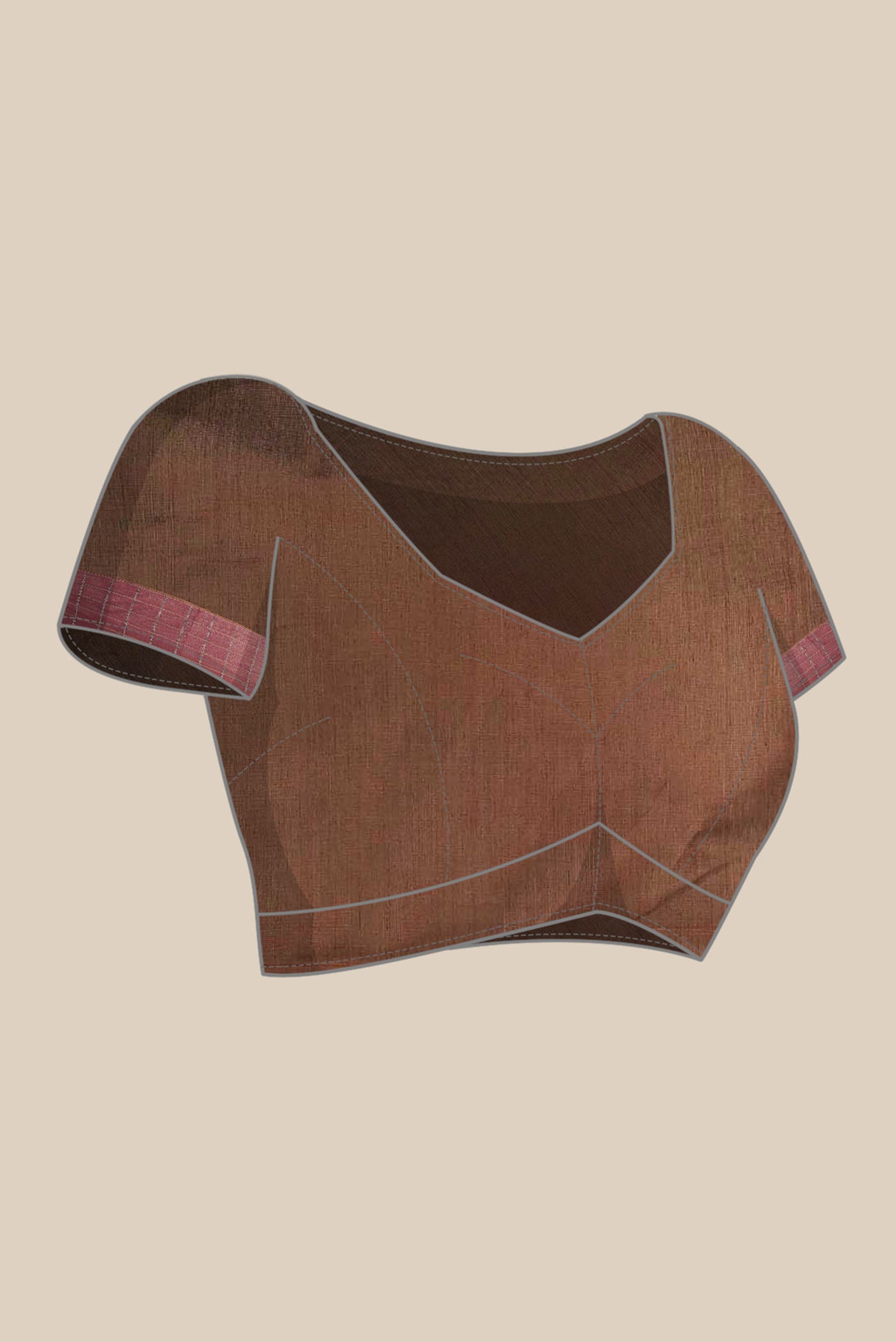Brown Coimbatore Cotton Saree