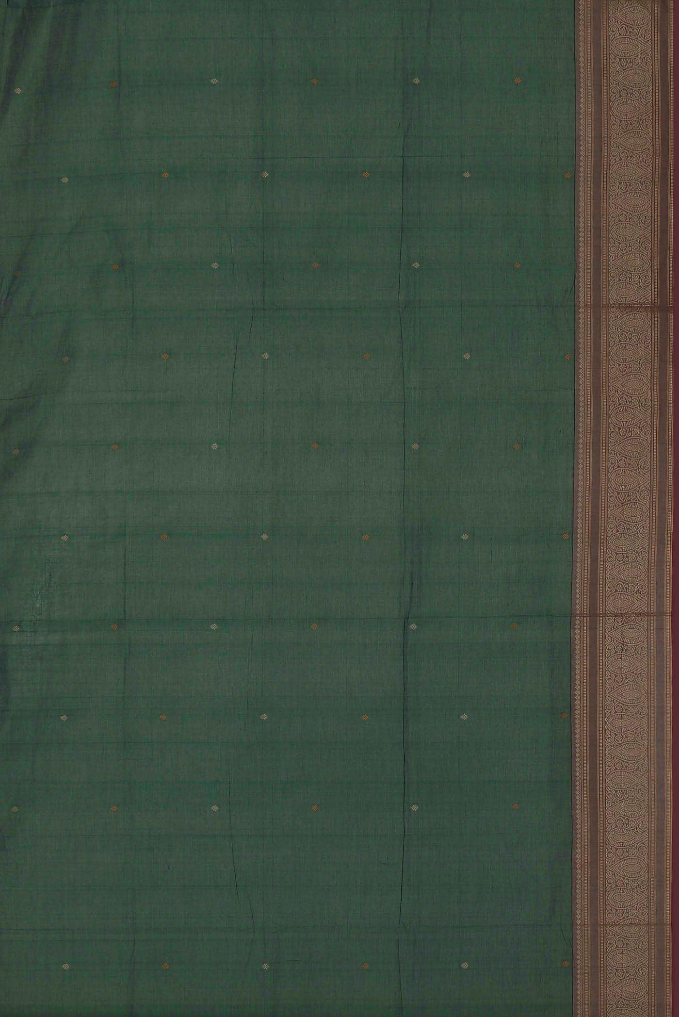 Green Coimbatore Cotton Saree