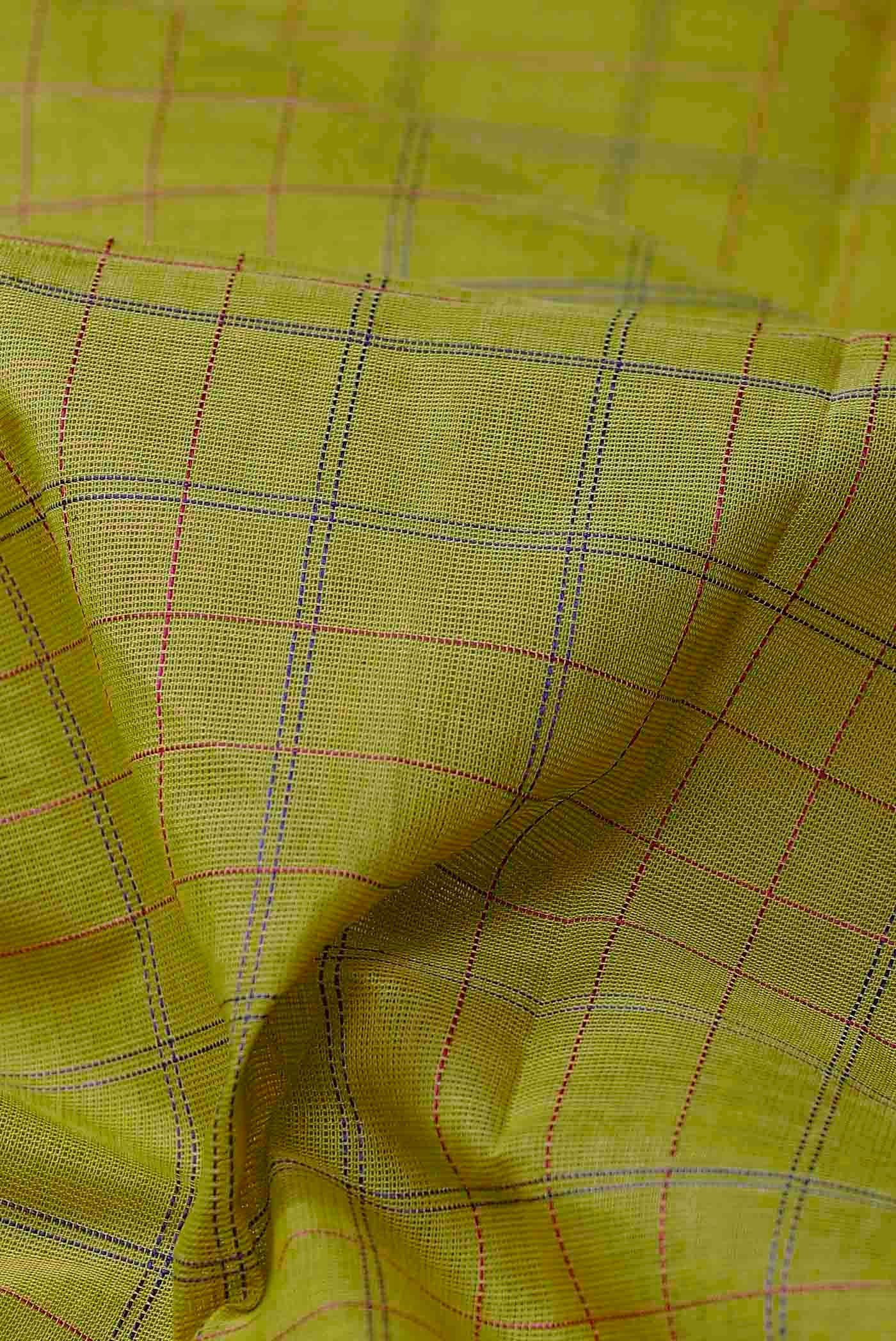 Green Coimbatore Cotton Saree