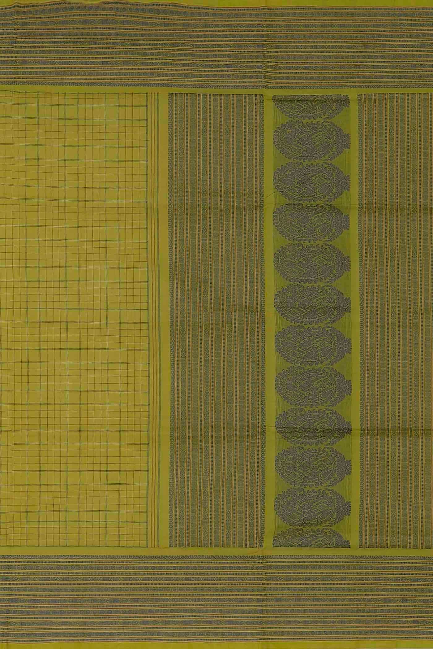 Green Coimbatore Cotton Saree