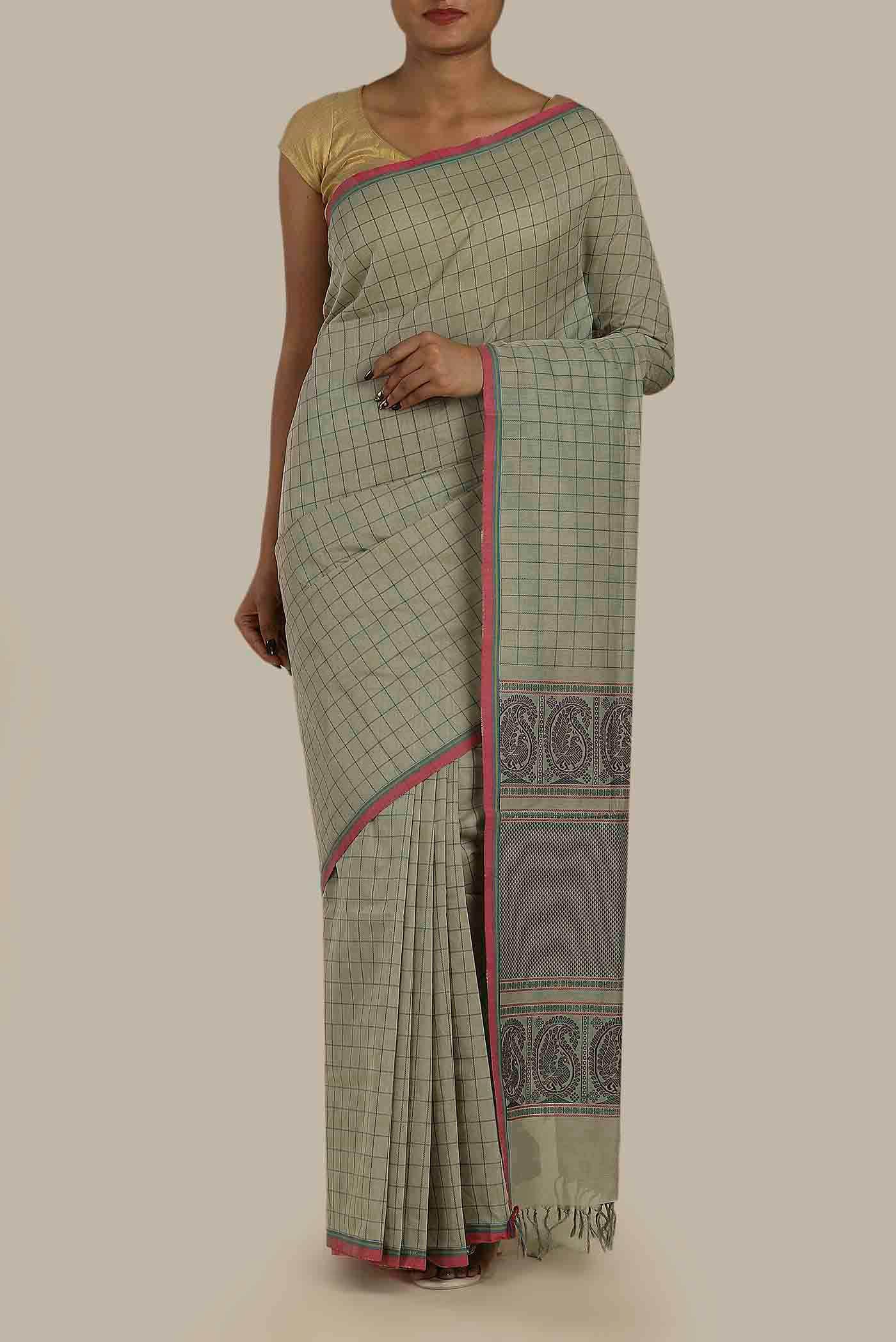 Green Kanchi Cotton Saree