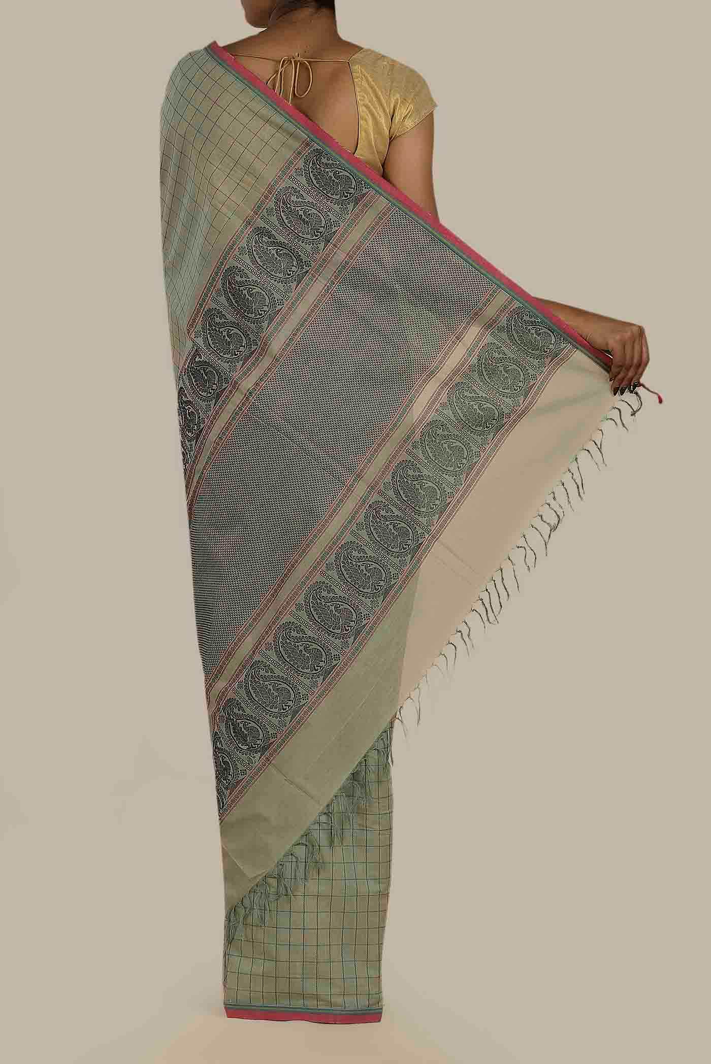 Green Kanchi Cotton Saree