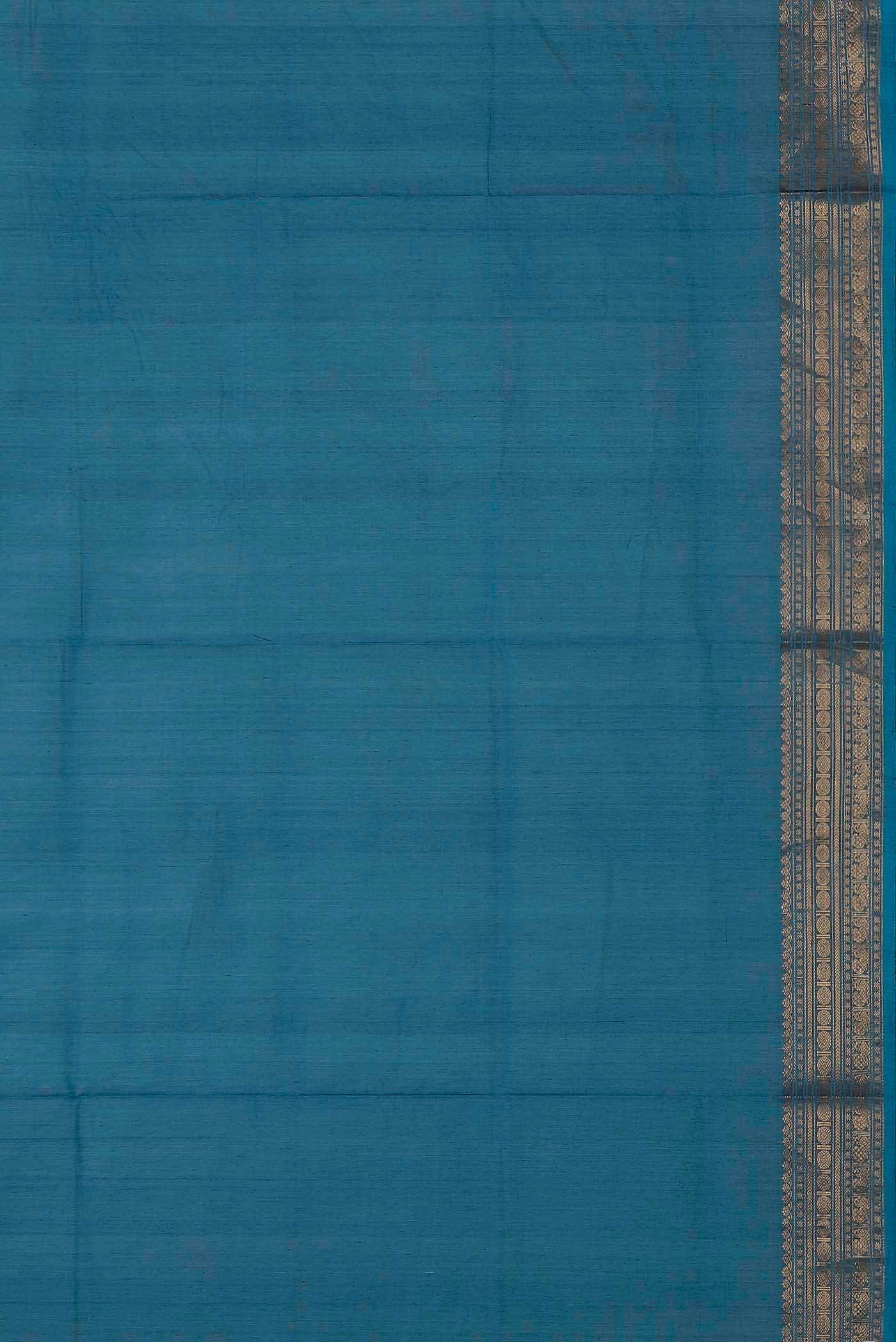 Blue Coimbatore Cotton Saree