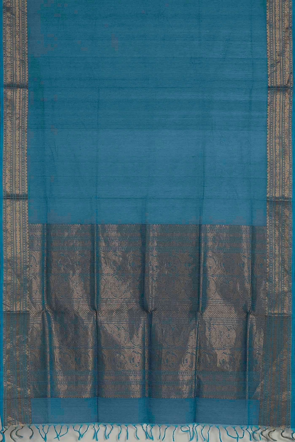 Blue Coimbatore Cotton Saree