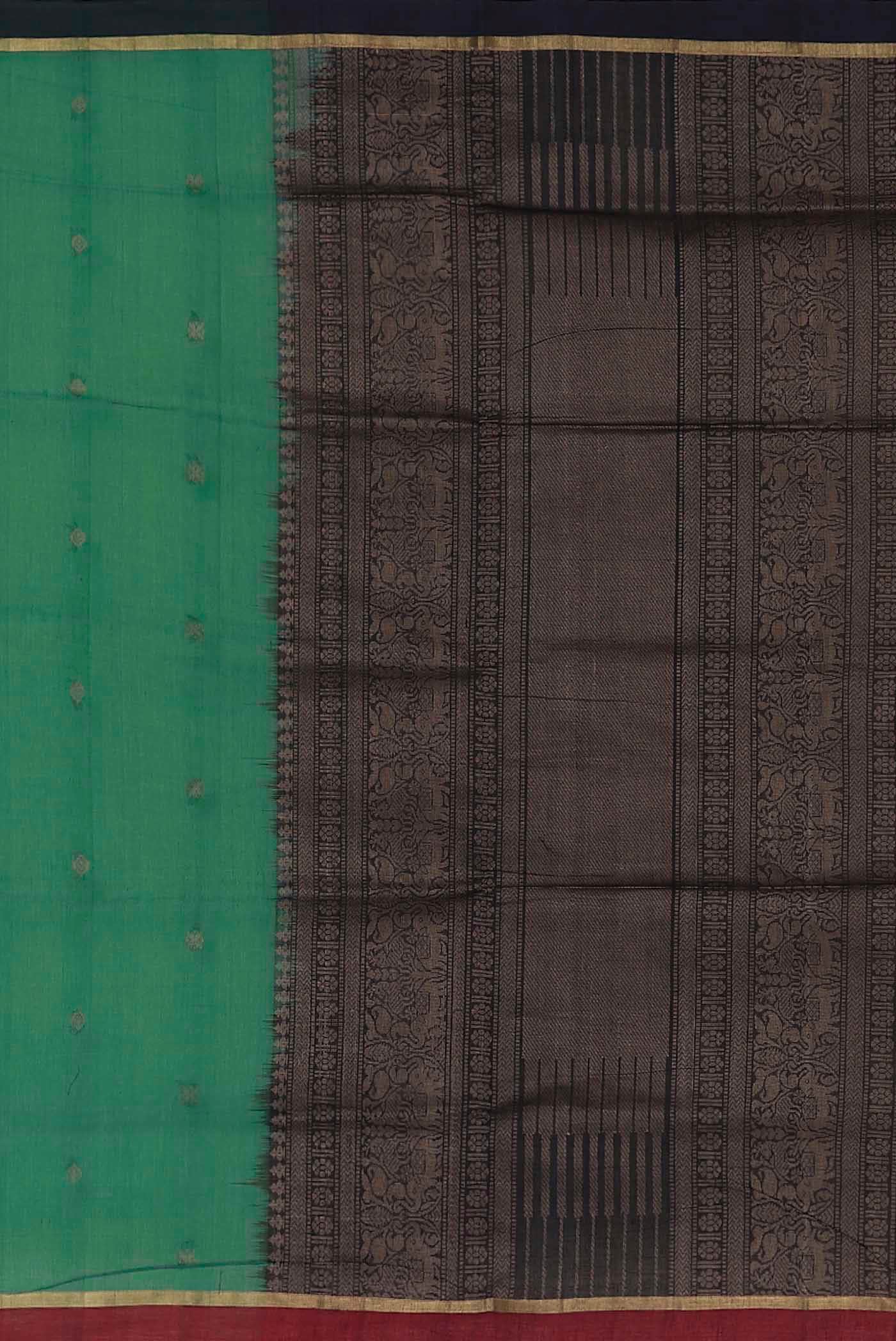 Green Coimbatore Cotton Saree