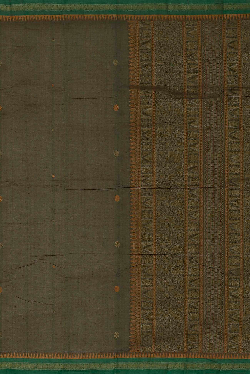 Green Coimbatore Cotton Saree