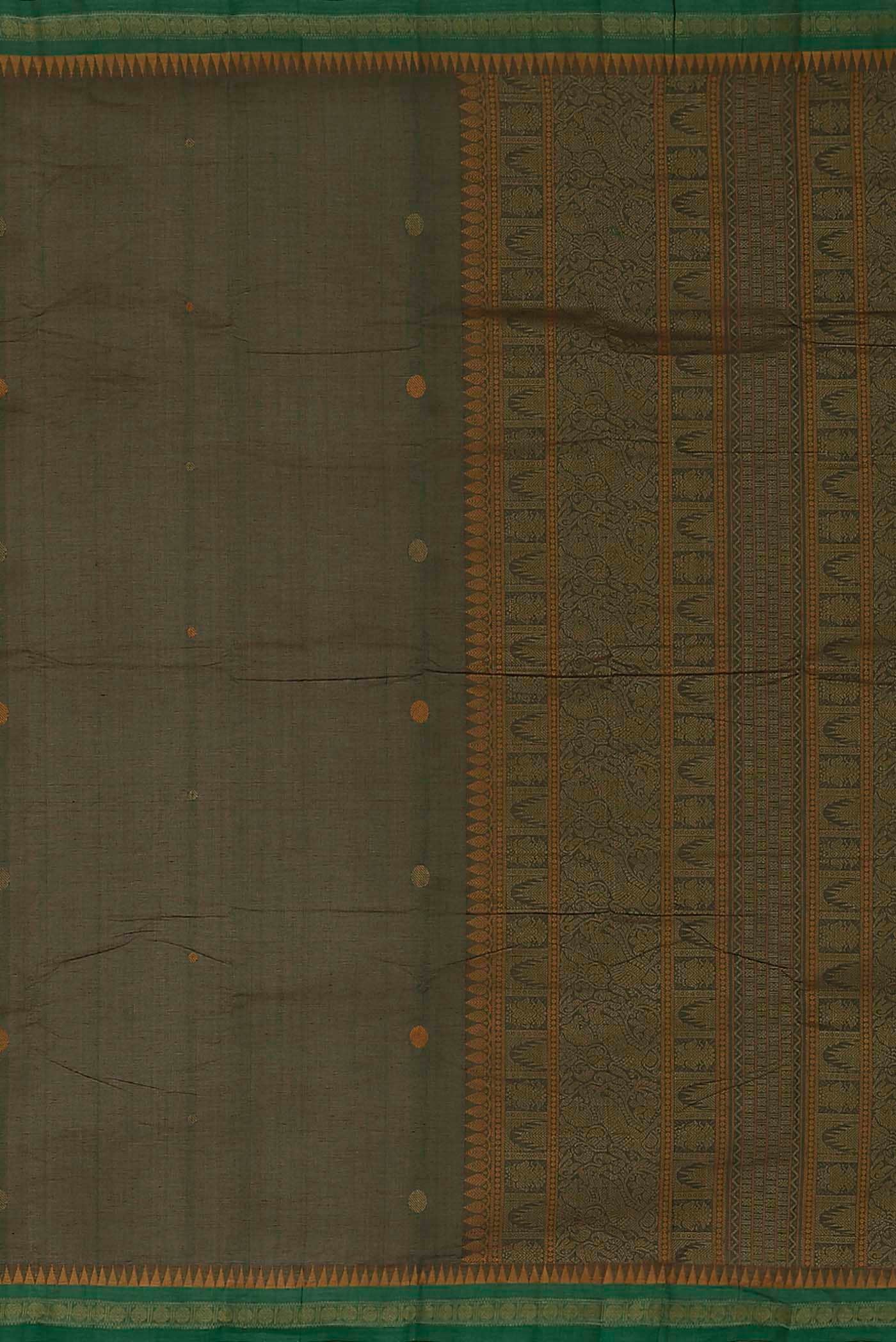 Green Coimbatore Cotton Saree
