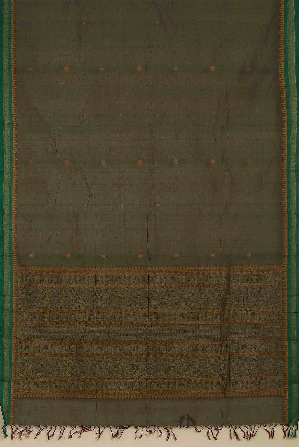 Green Coimbatore Cotton Saree