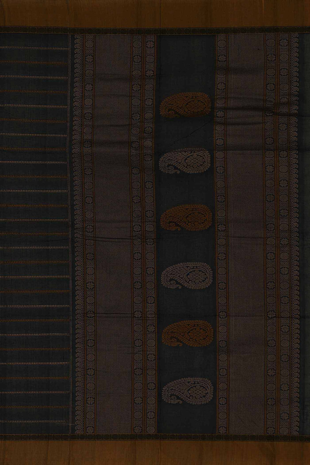 Black Coimbatore Cotton Saree