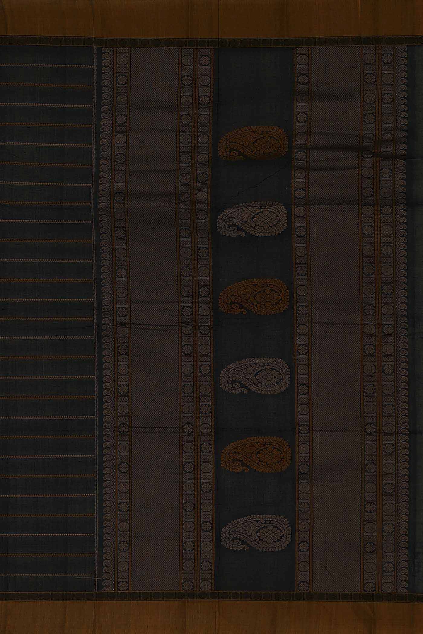 Black Coimbatore Cotton Saree