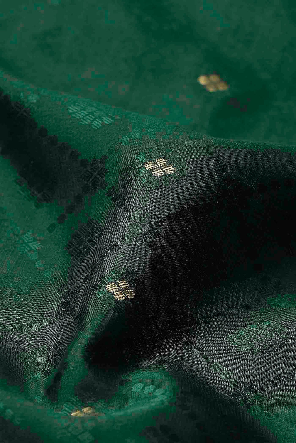 Green Mysore Crepe Saree