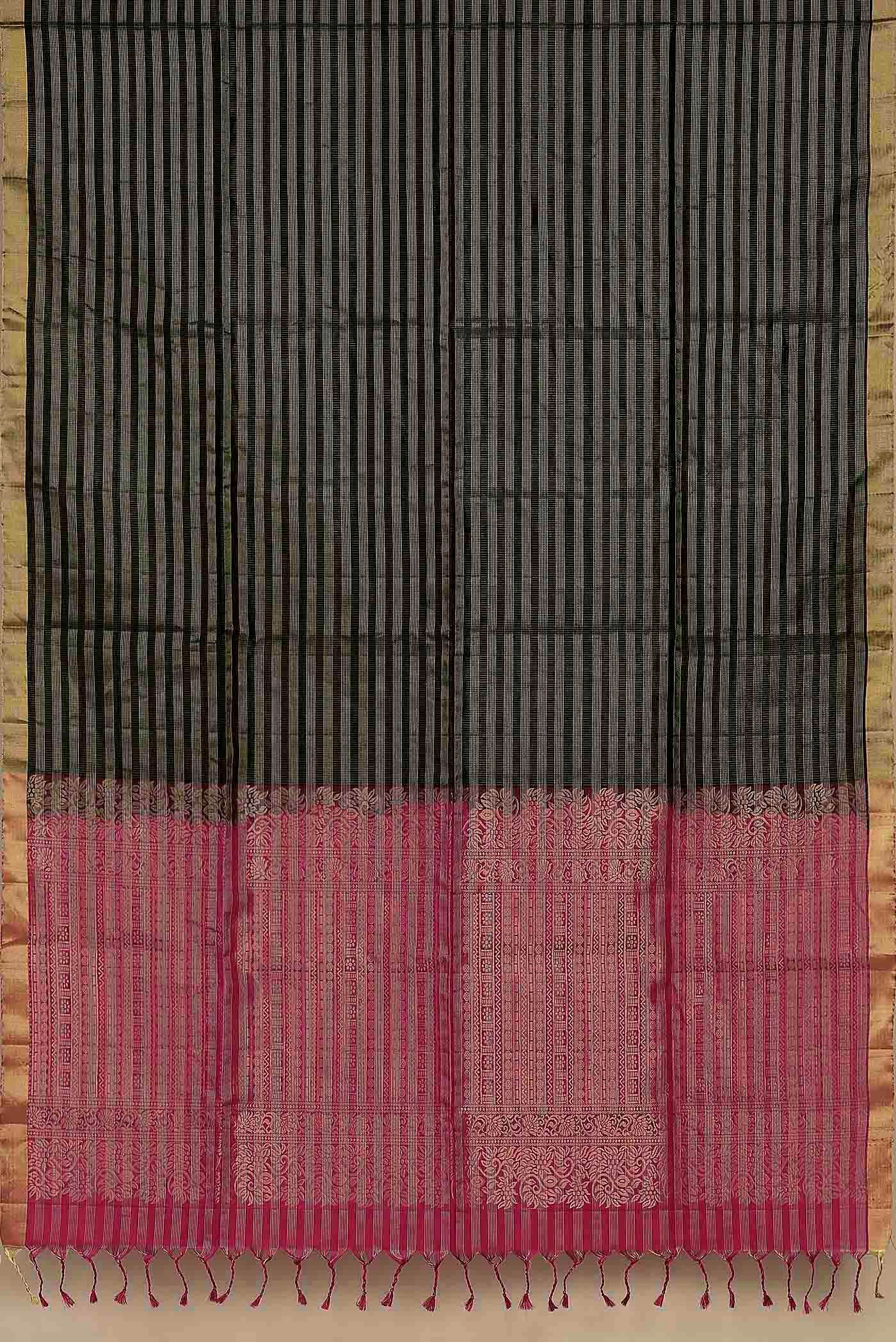 Black Soft Silk Saree