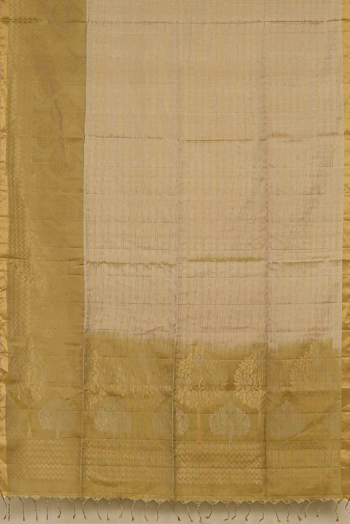 Beige Soft Silk Saree