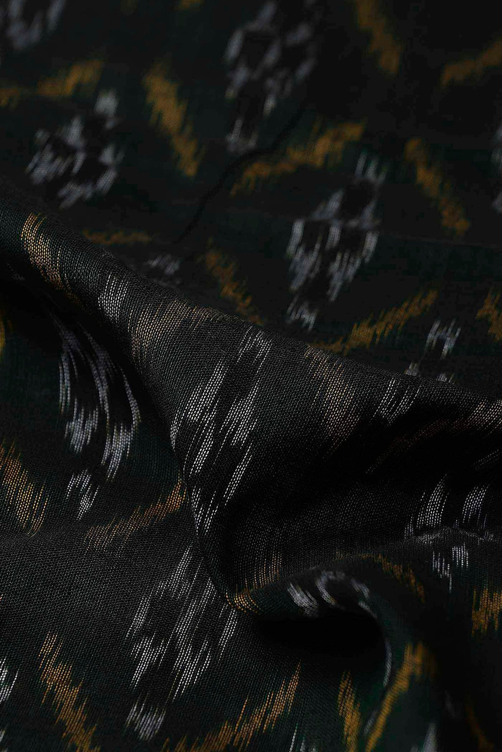Black Pochampally Cotton Saree