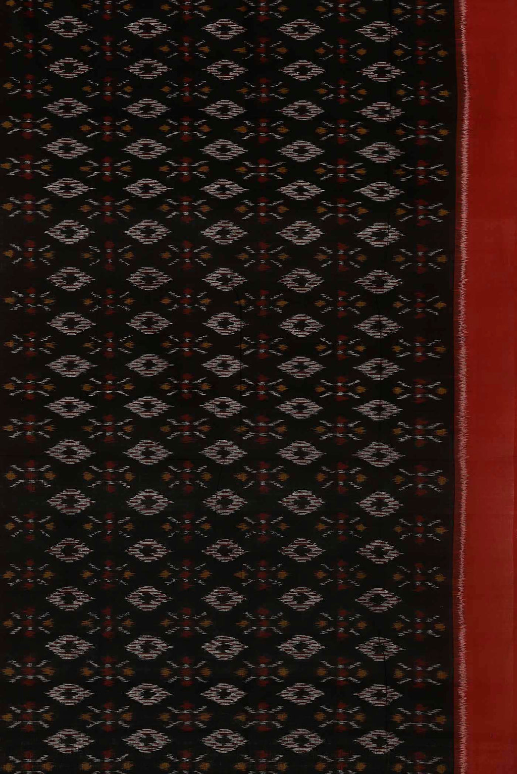 Black Pochampally Cotton Saree