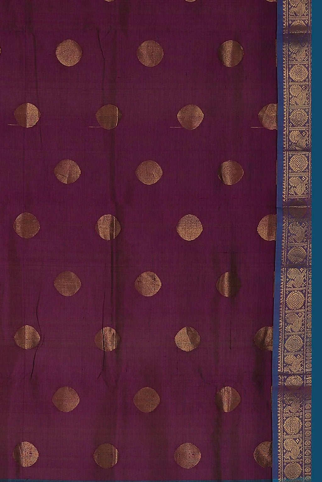 Magenta Silk Cotton Saree