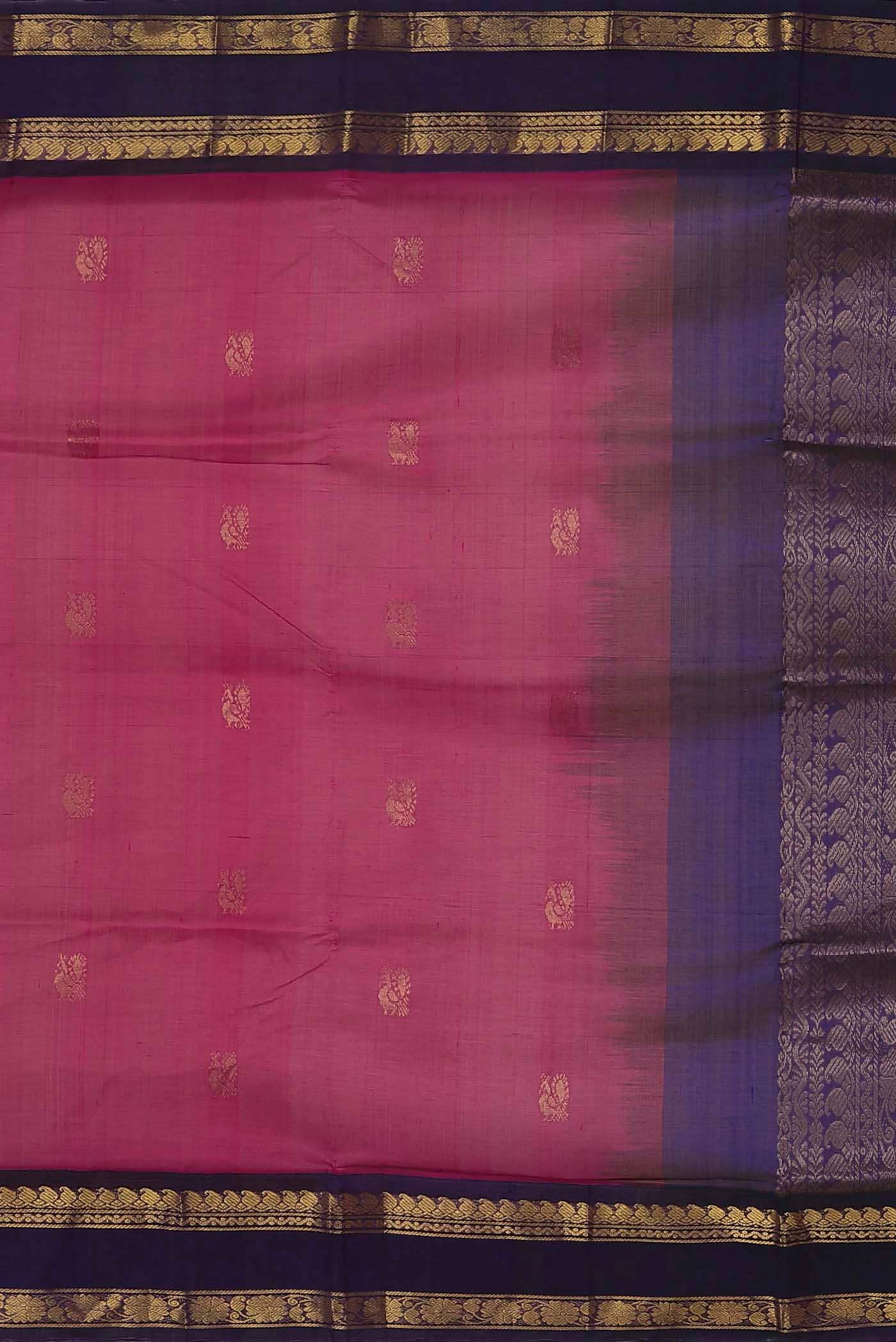 Pink Silk Cotton Saree