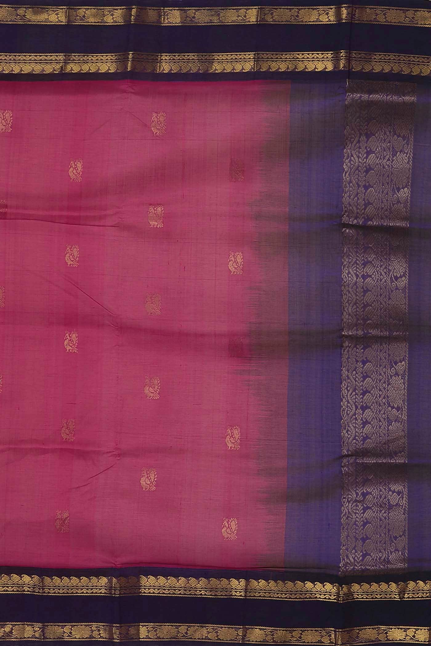 Pink Silk Cotton Saree
